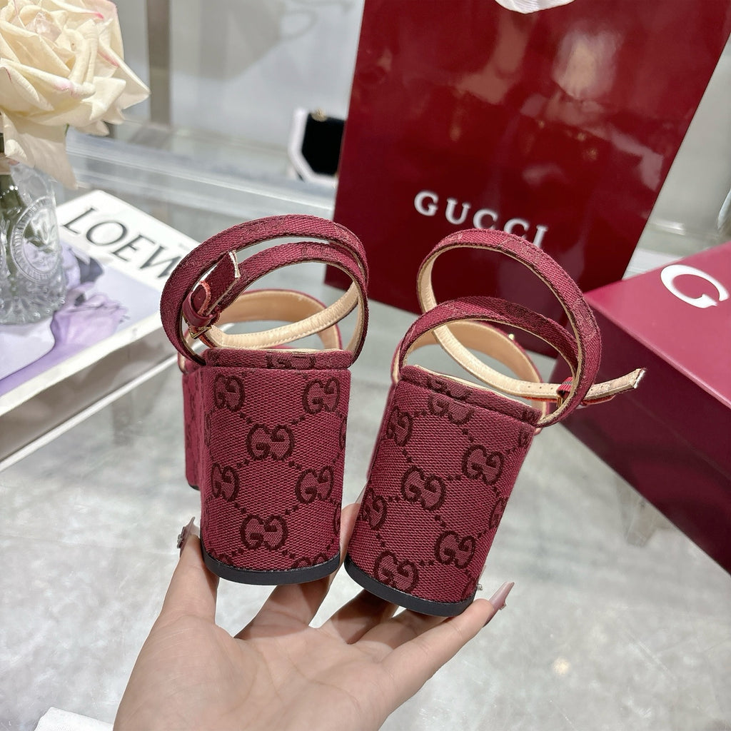 Rosso Ancora Red Flatform Sandal