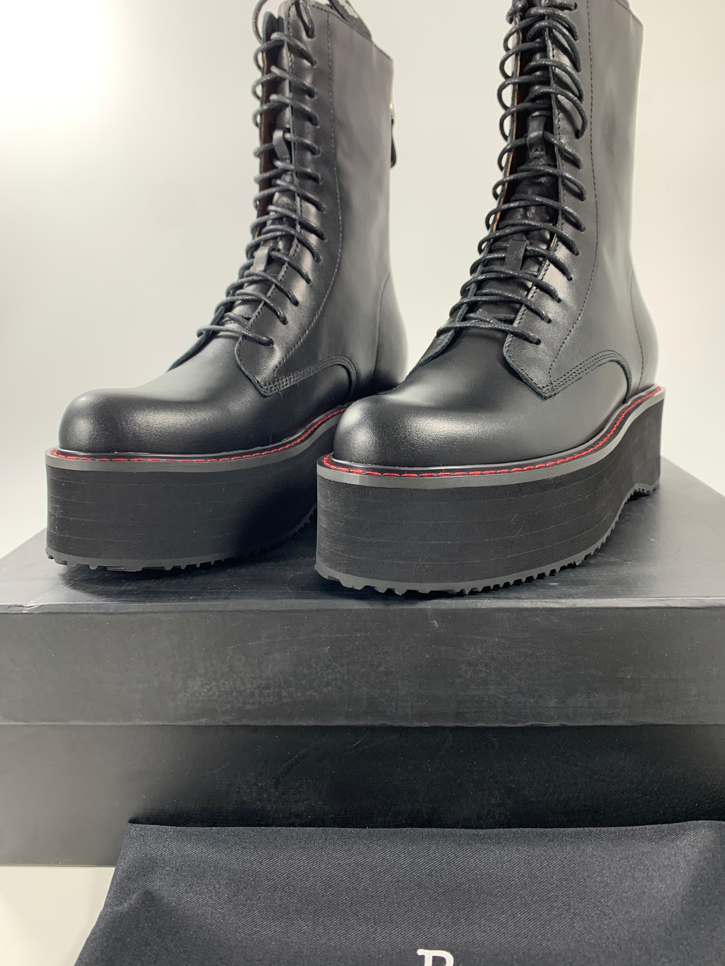 Black Double Stack Boot