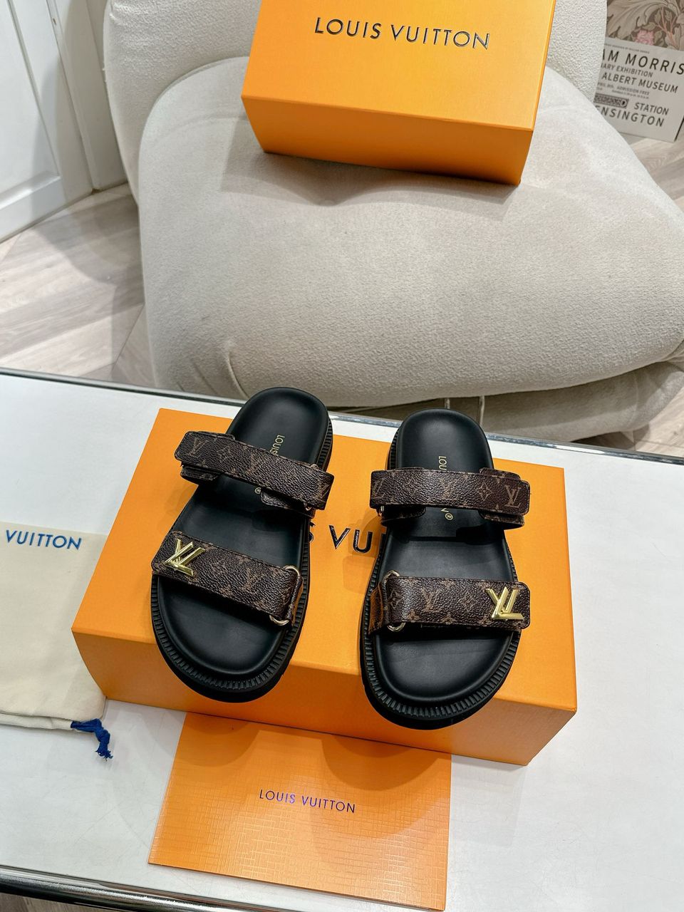Cacao Sunset Flat Comfort Mule