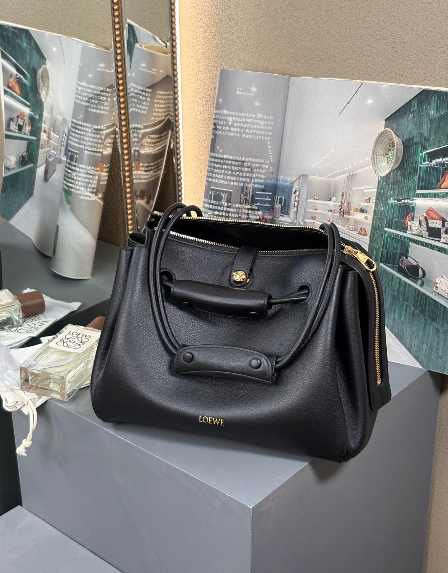 Black Medium Madrid Bag