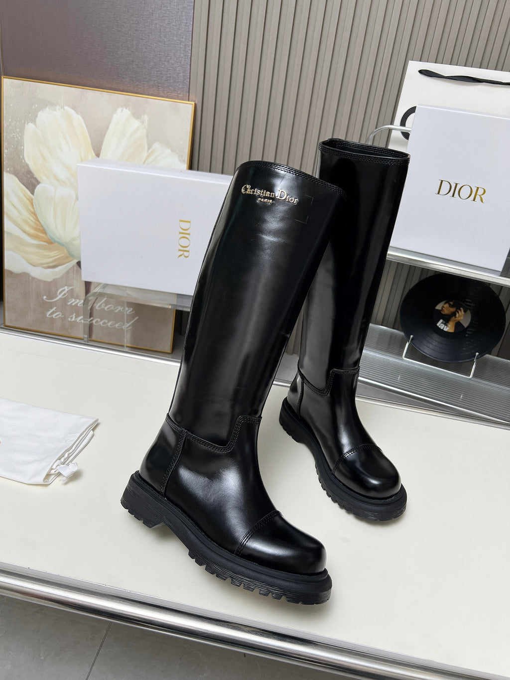 Black Brushed D Boot