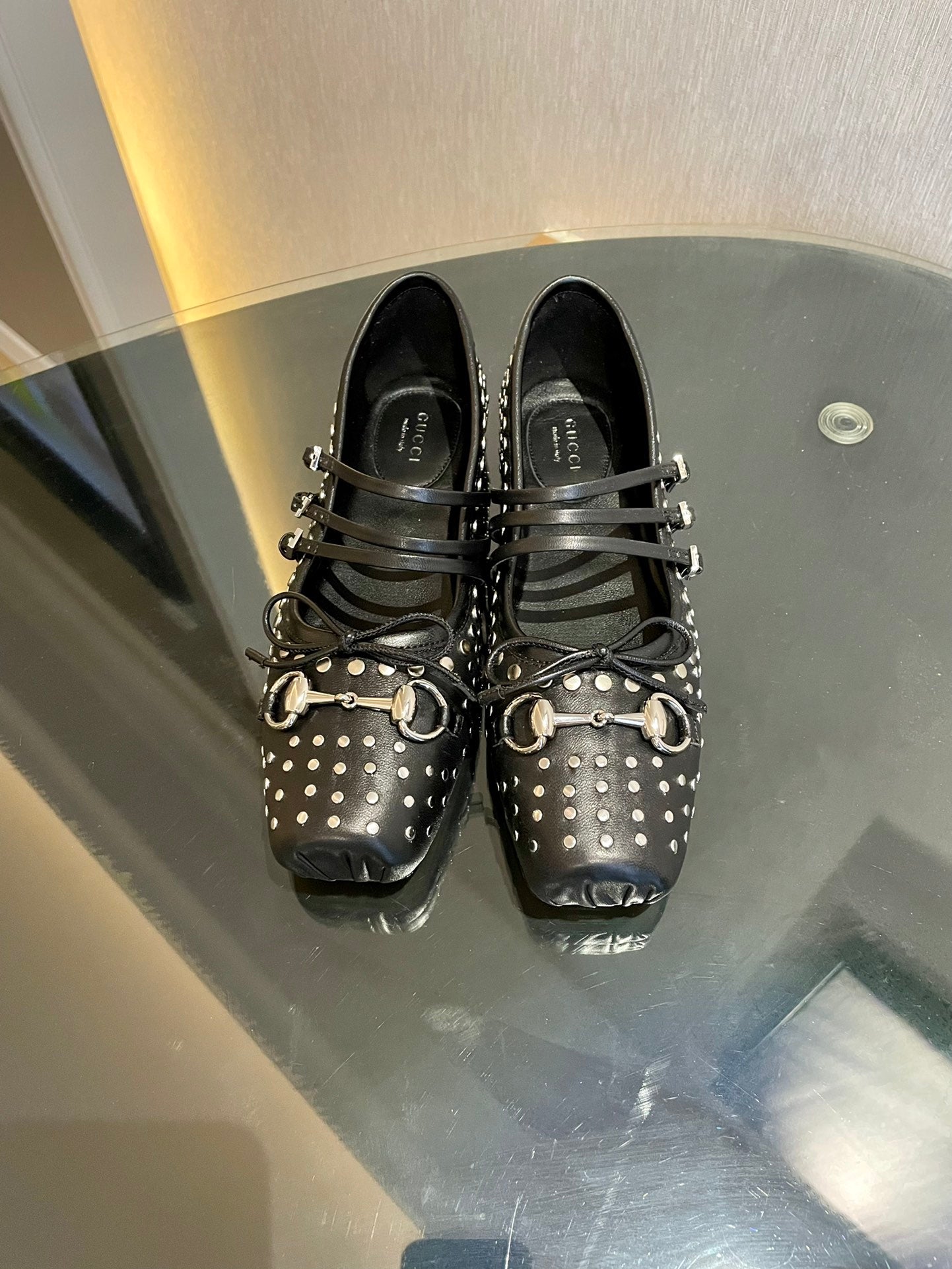 Black Horsebit Ballet Flat