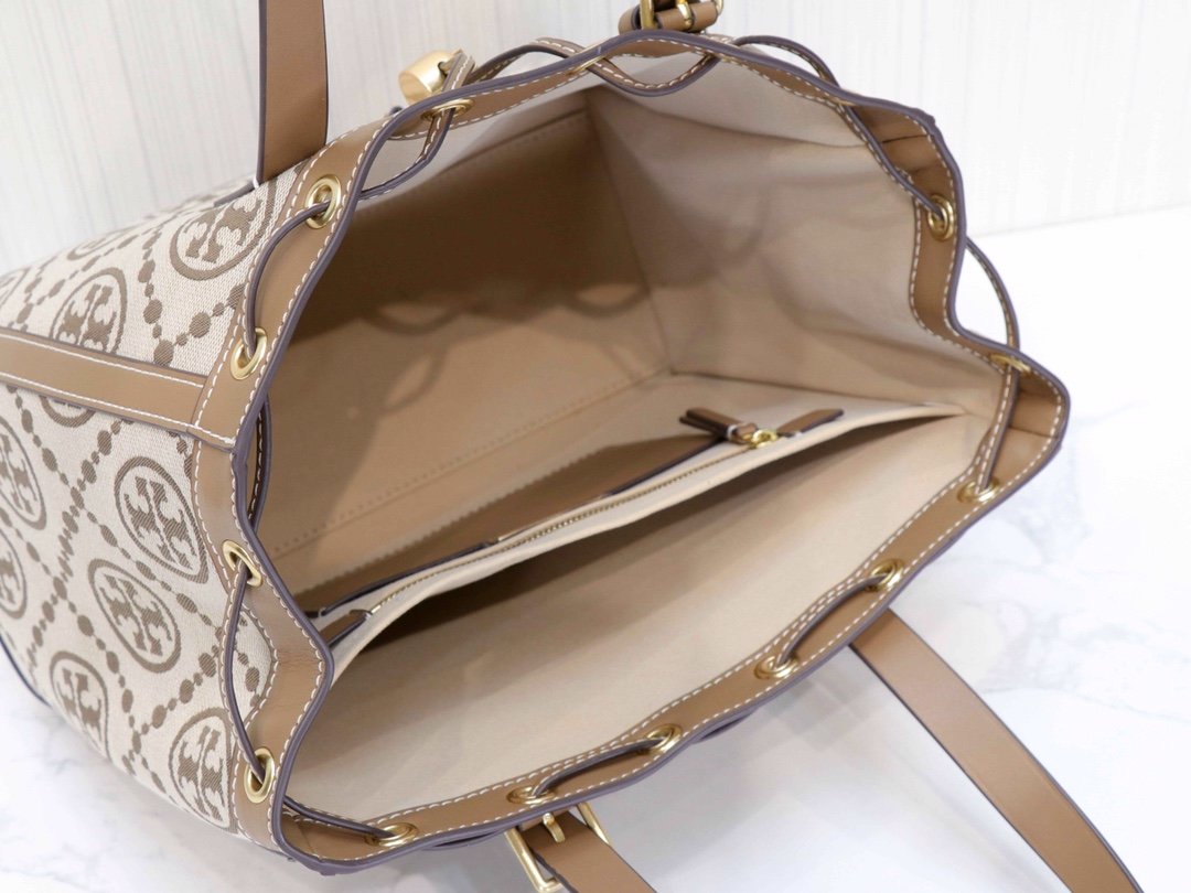 Hazel TT jacquard small tote bag