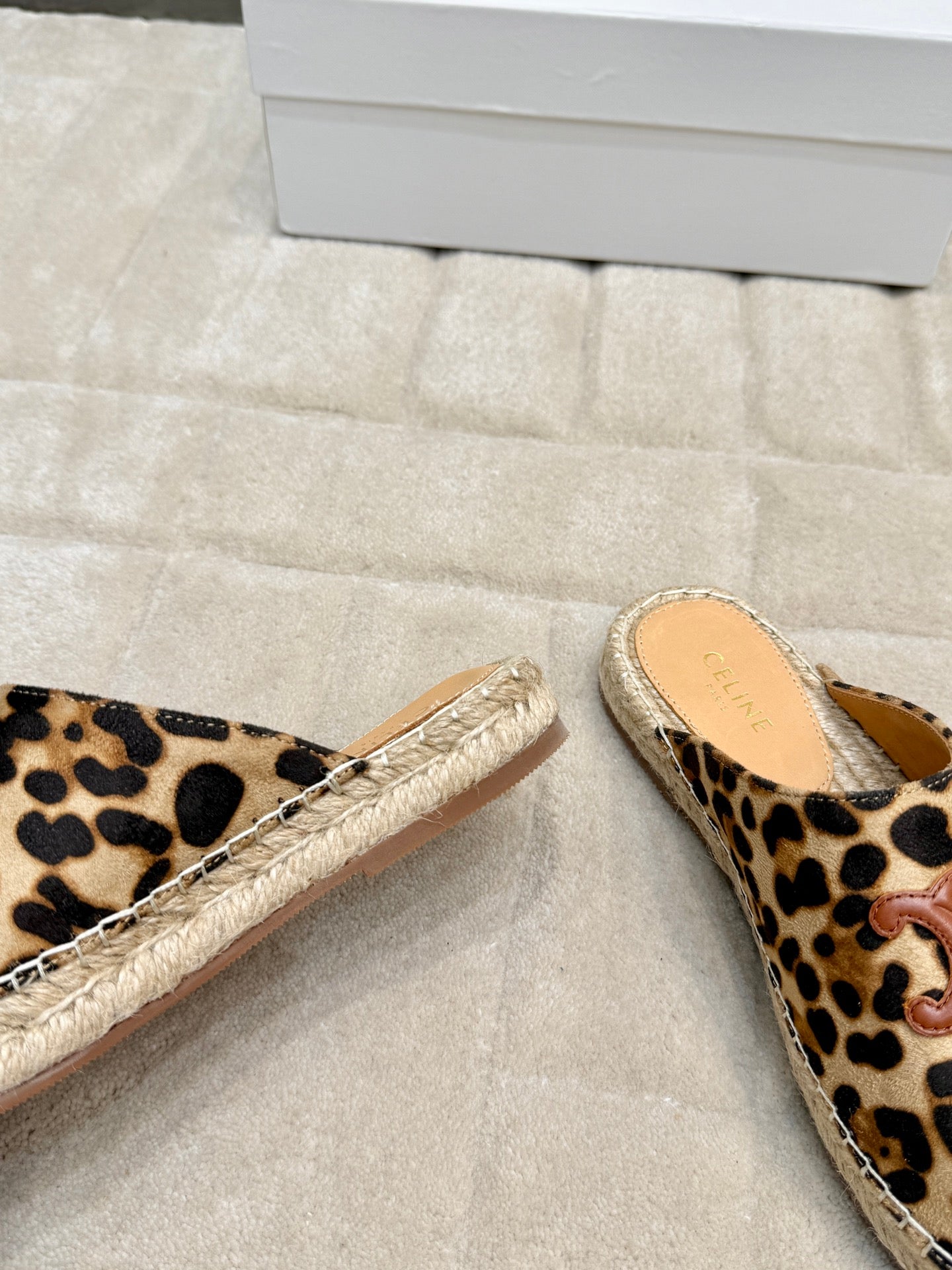 Brown/Beige Les Espadrilles Mule