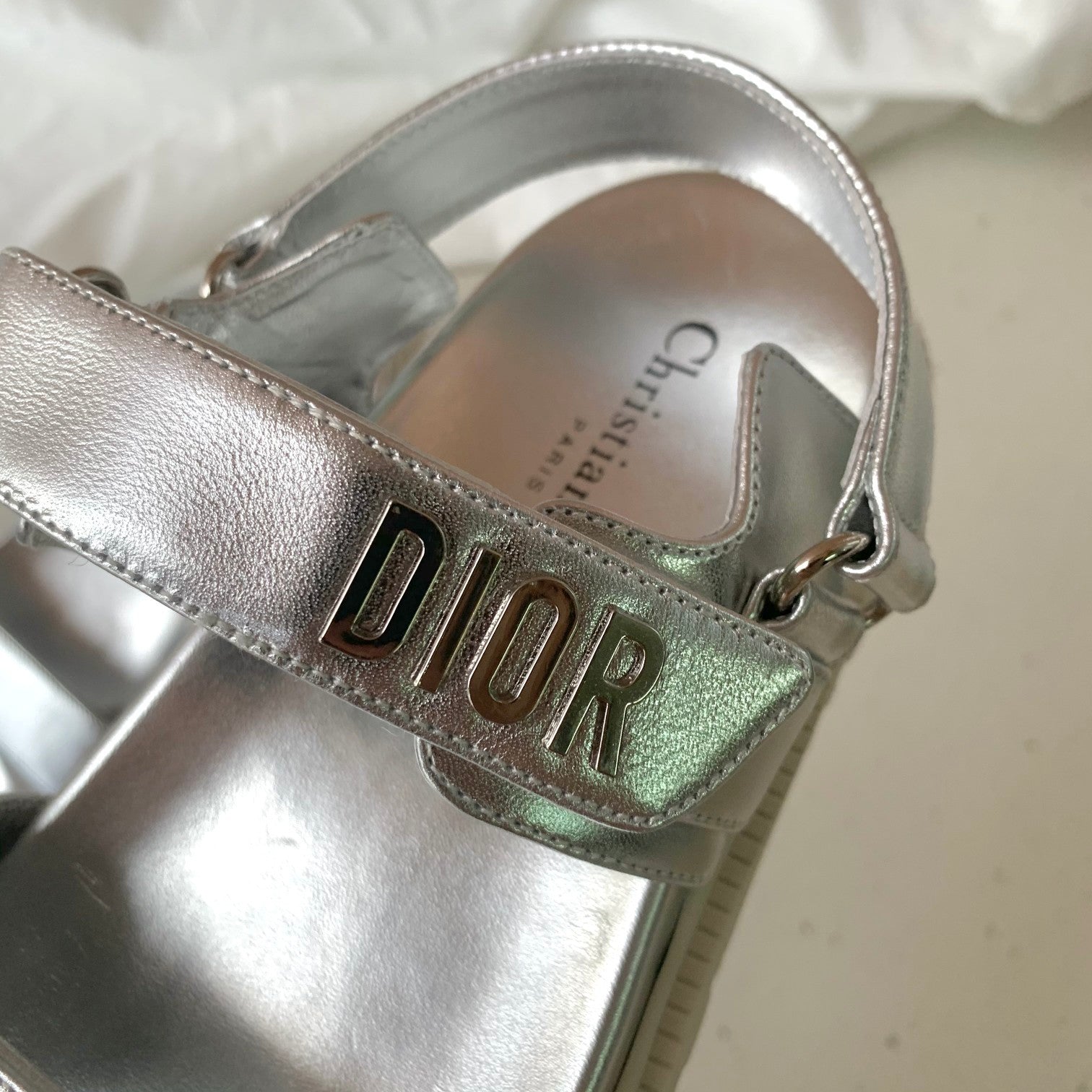 Silver DACT sandal
