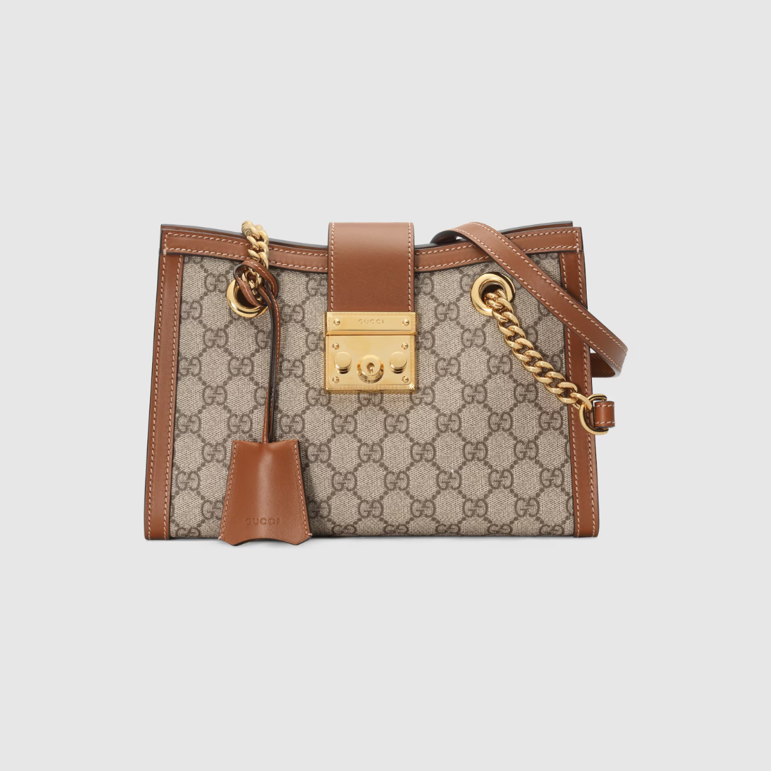 Beige/Brown GP Small Shoulder Bag