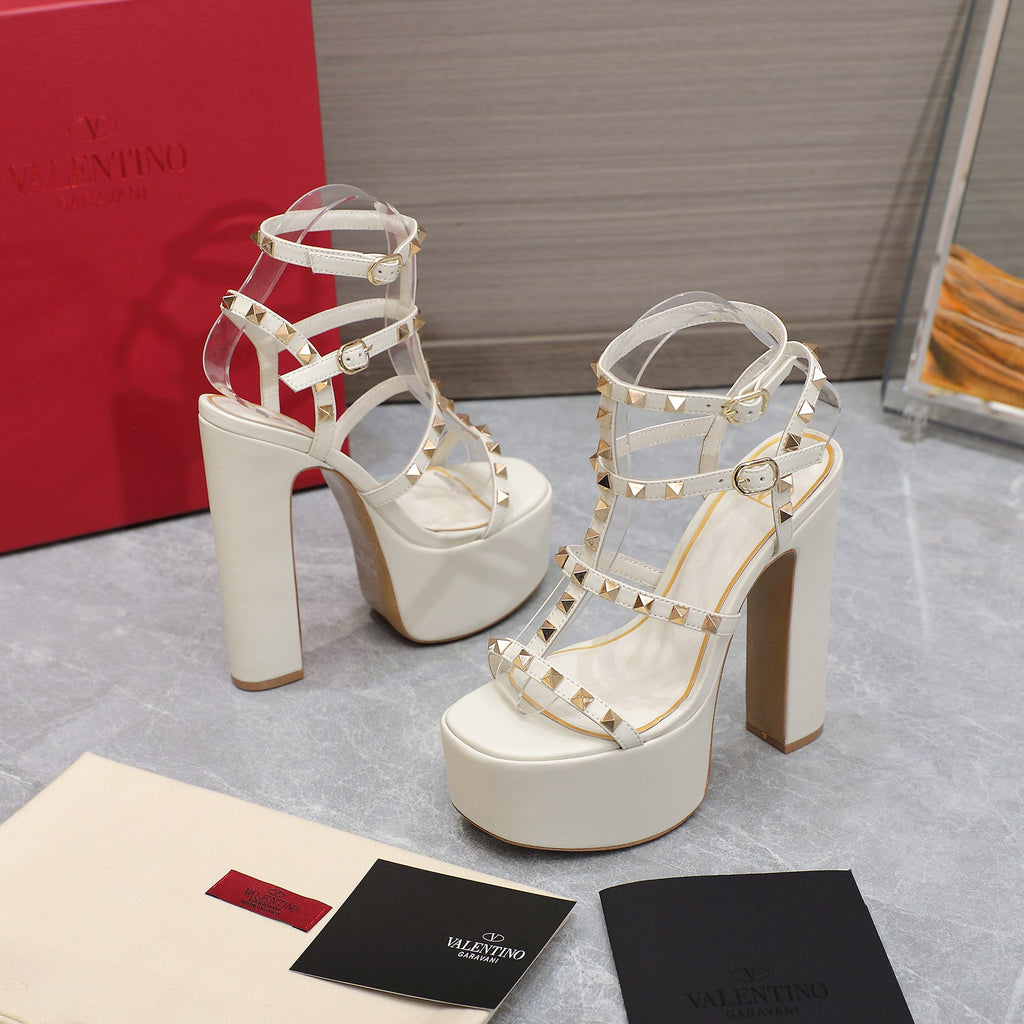 Ivory RC platform sandals