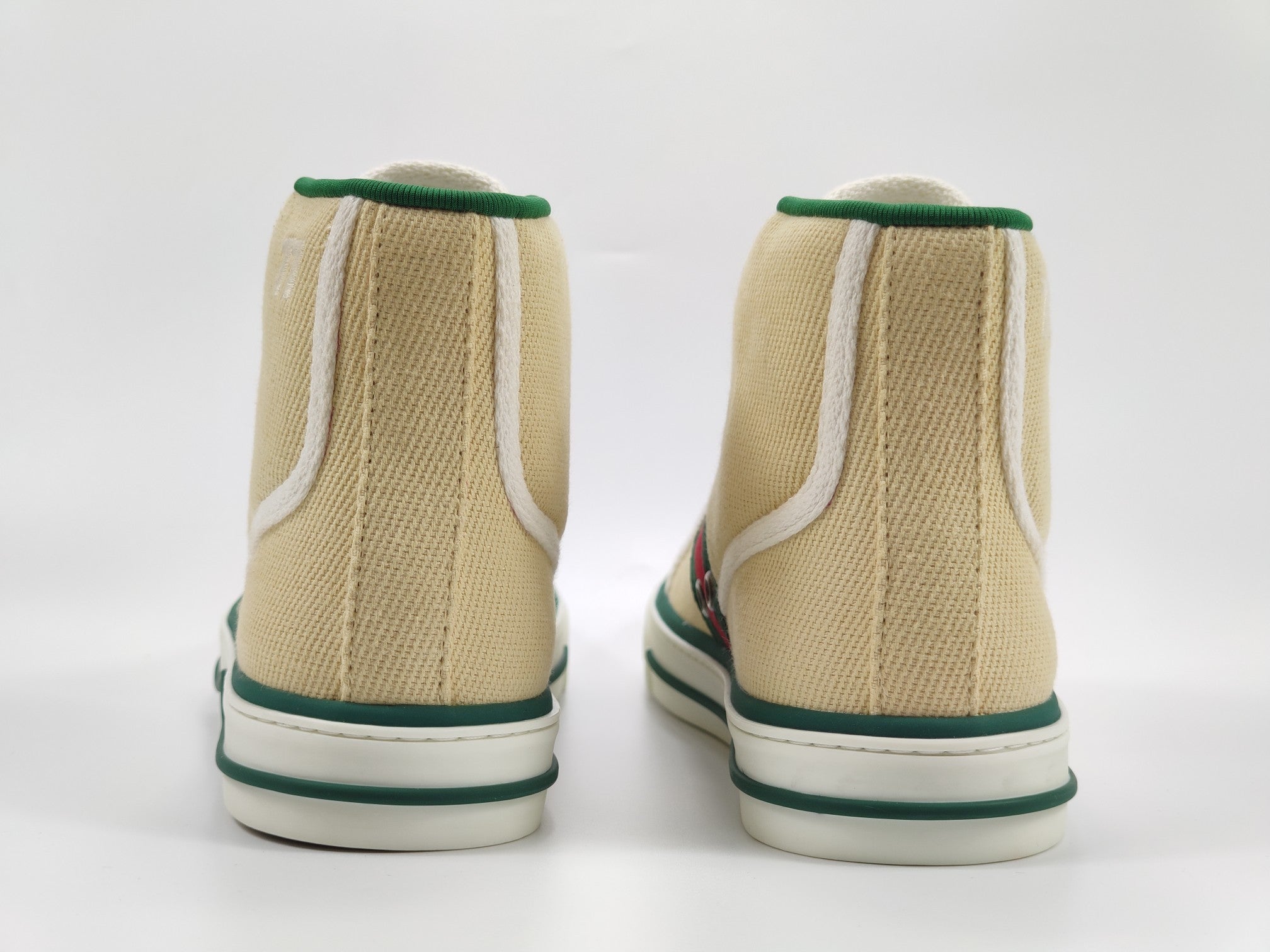 Women's Beige tennis high top sneaker