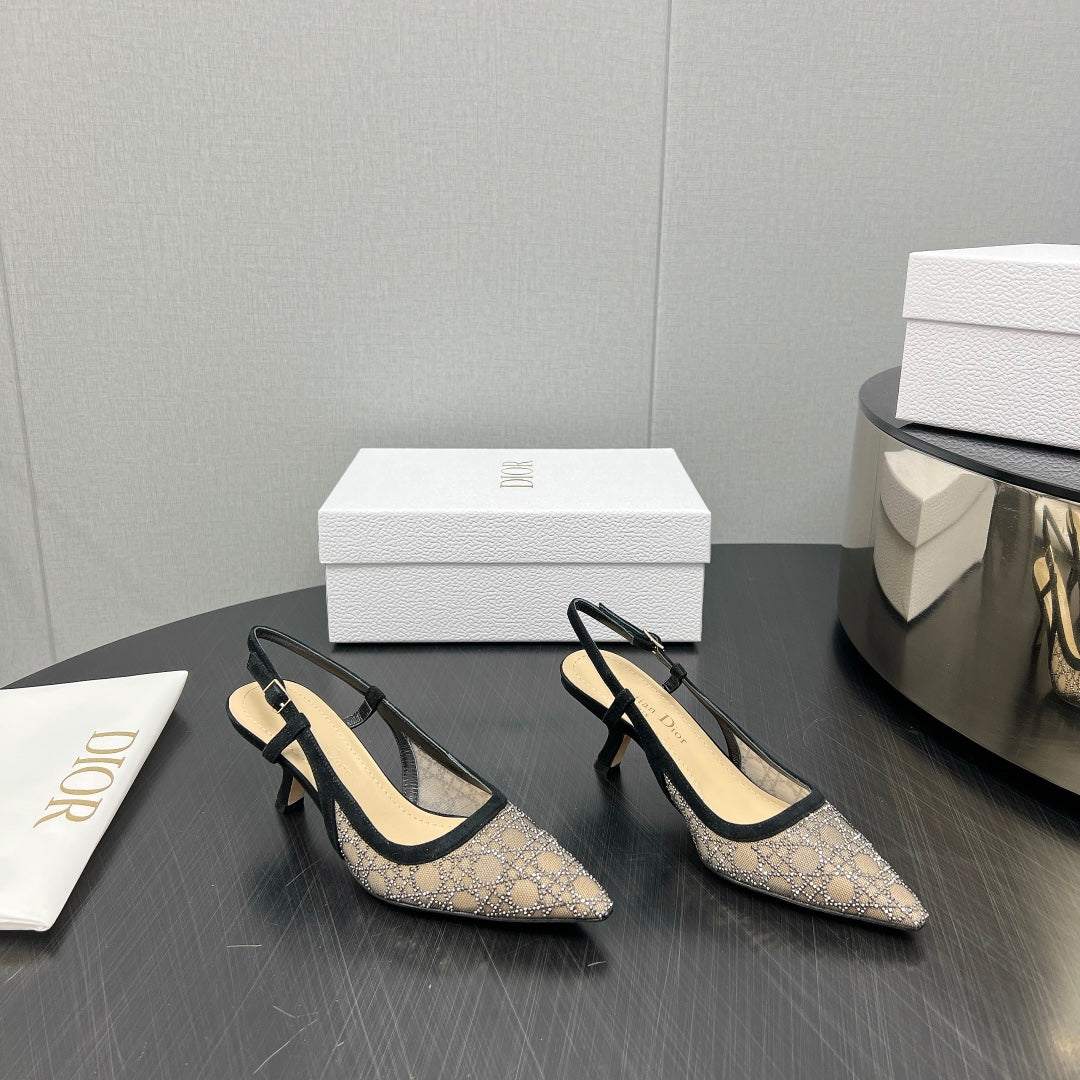 Black & Nude Capture Slingback Pump