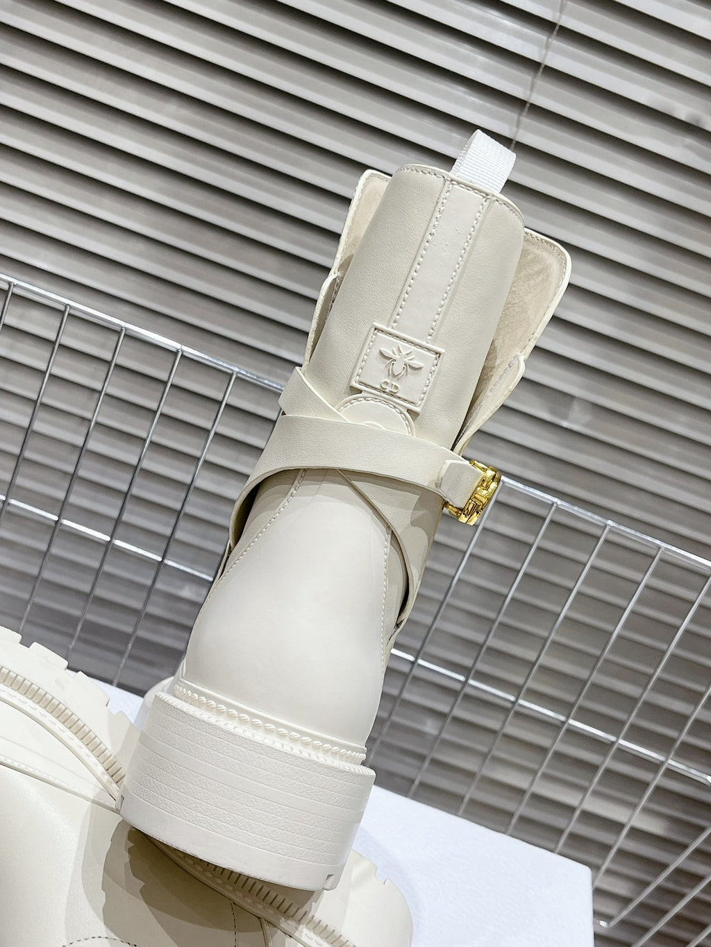 White Empreinte Ankle Boot