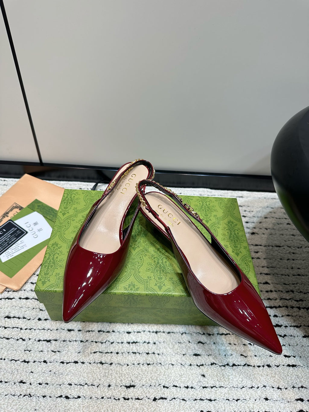 Red GS Slingback Pump