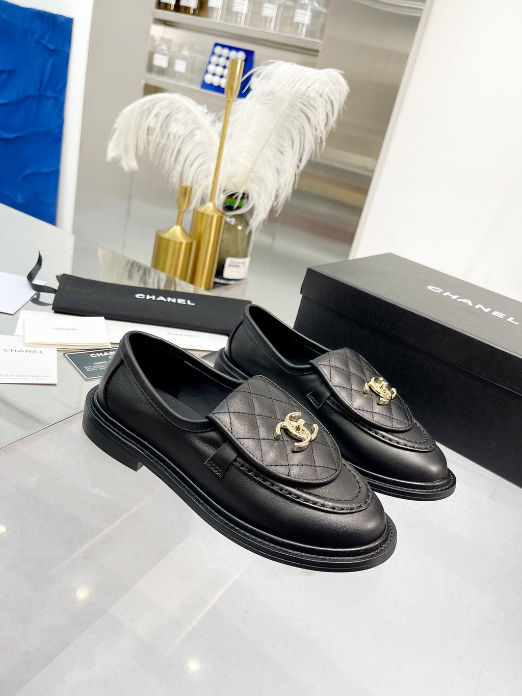 Black C Loafers