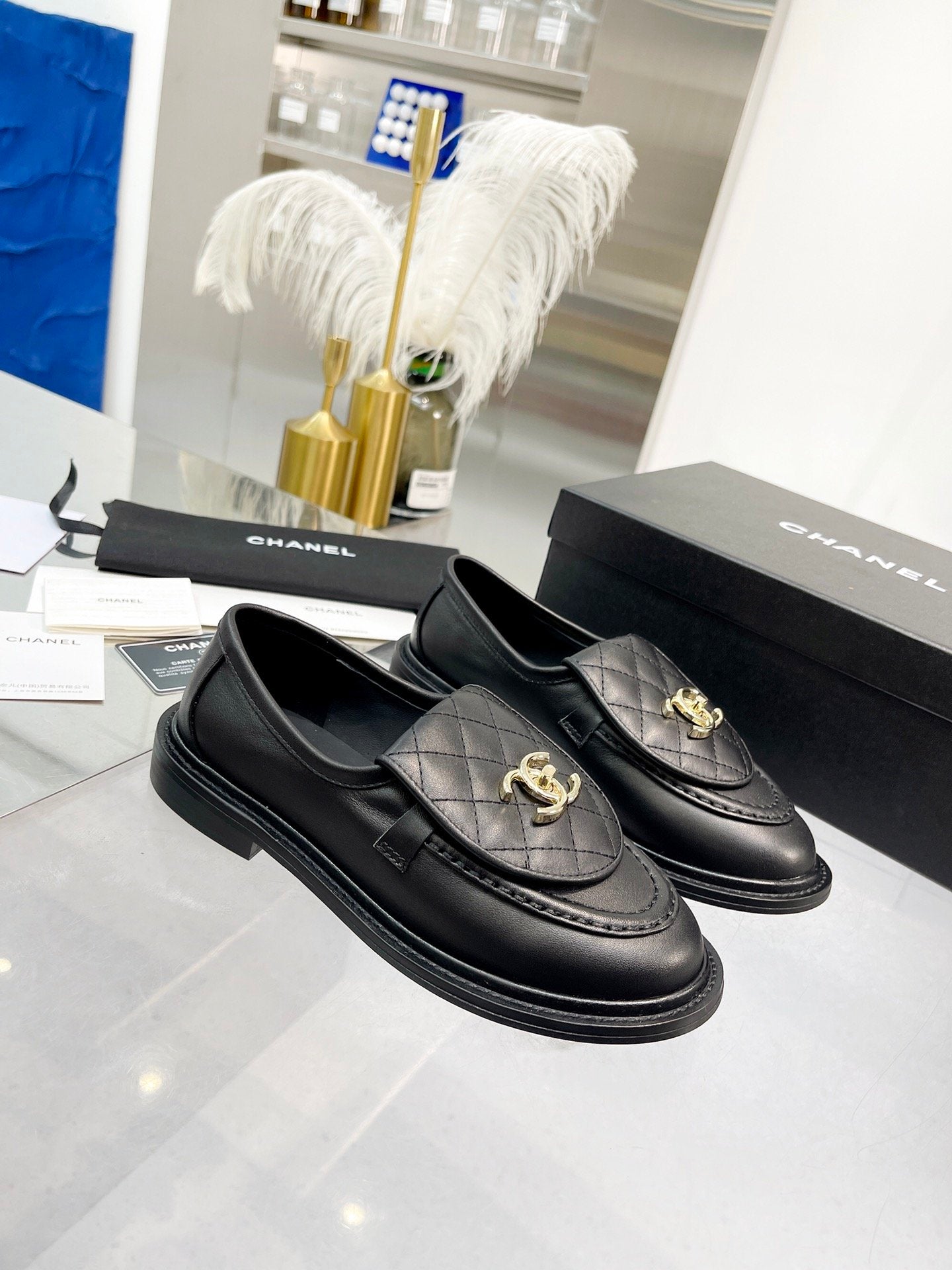 Black C Loafers