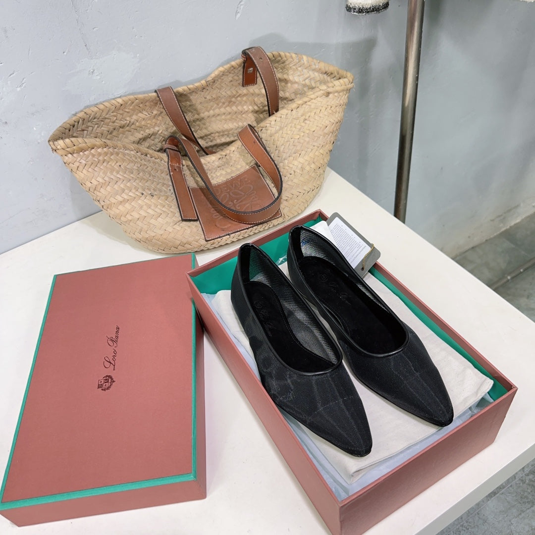 Black Primula Ballet Flat