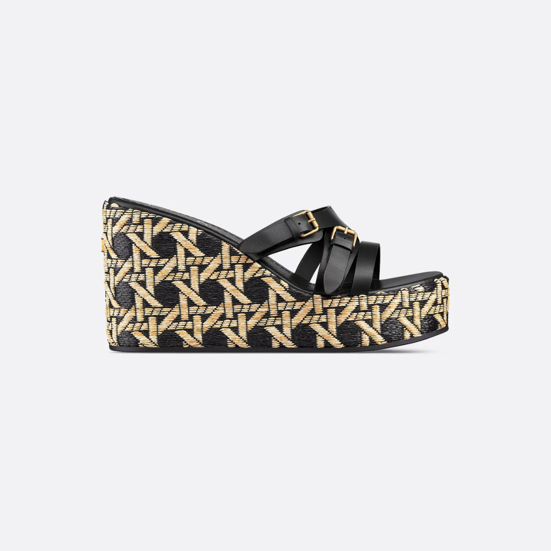 Black L'Amazone Wedge Slide