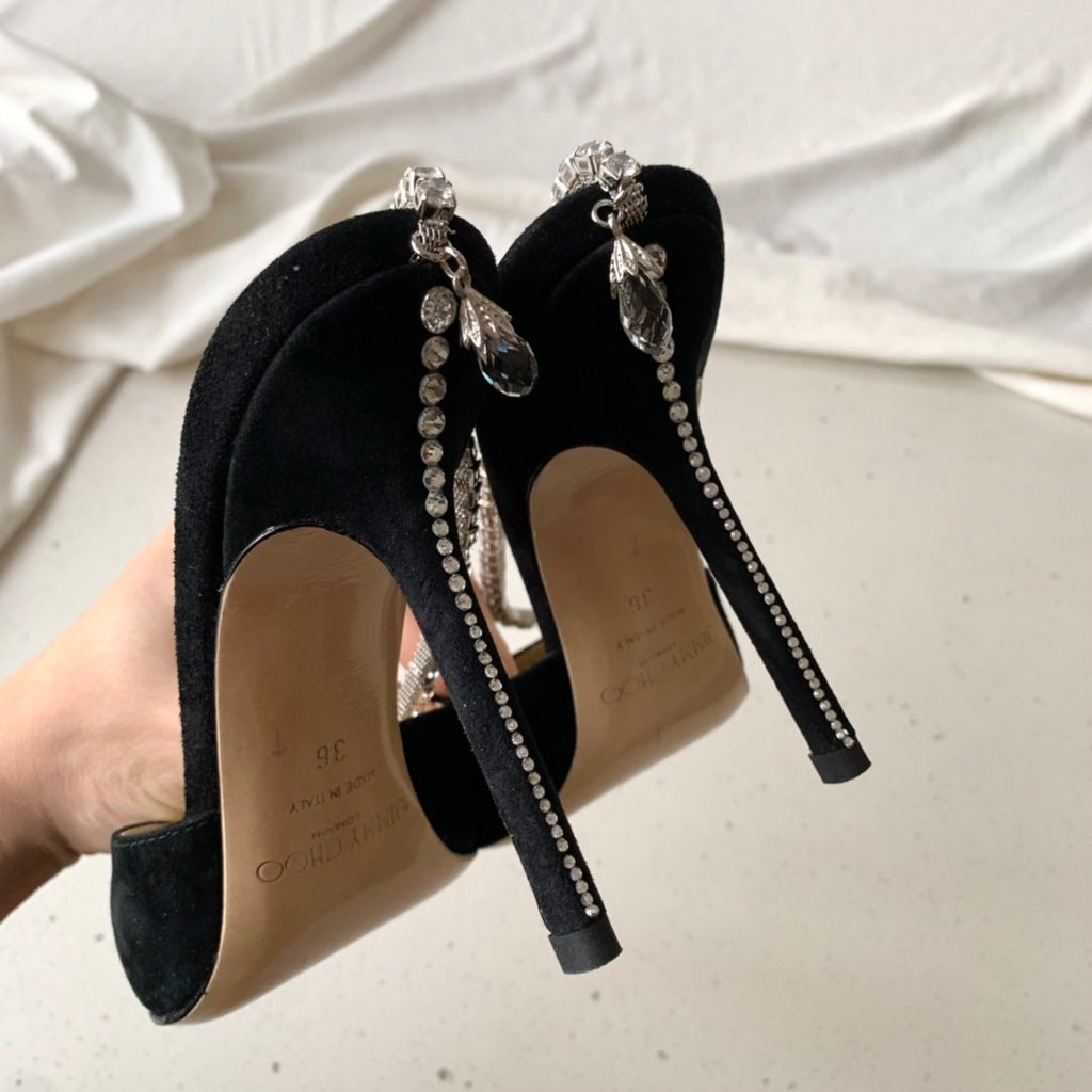 Black Suede JS Pumps