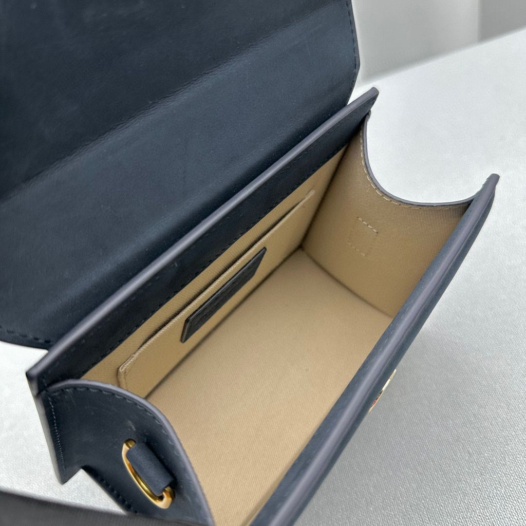 Dark Navy LC Noeud Coiled Handbag