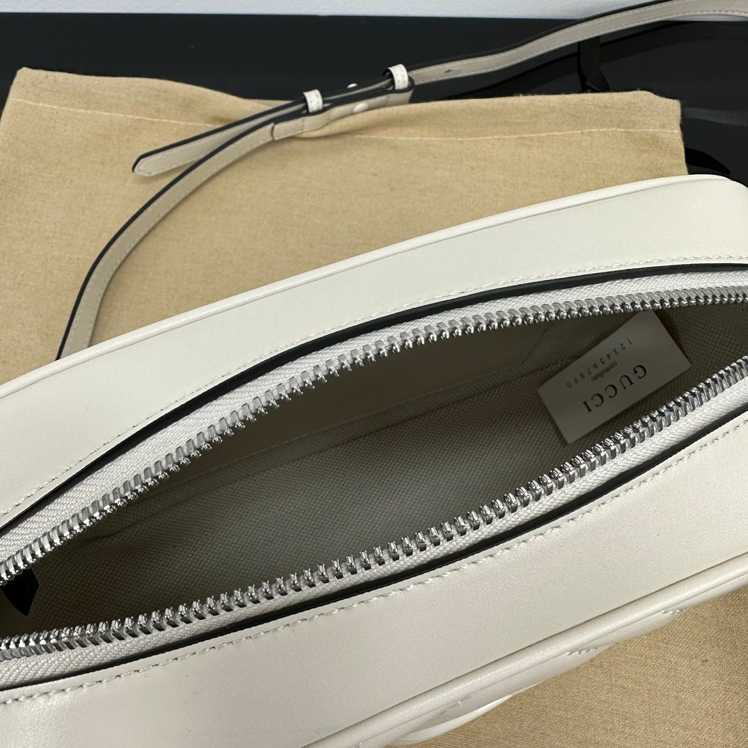 White GM Small Shoulder Bag