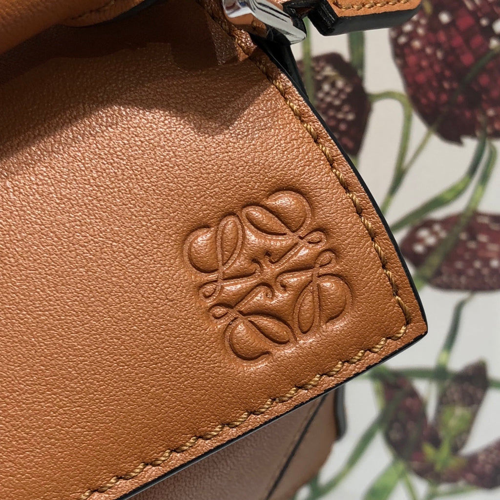 Tan LP Mini Leather Shoulder Bag