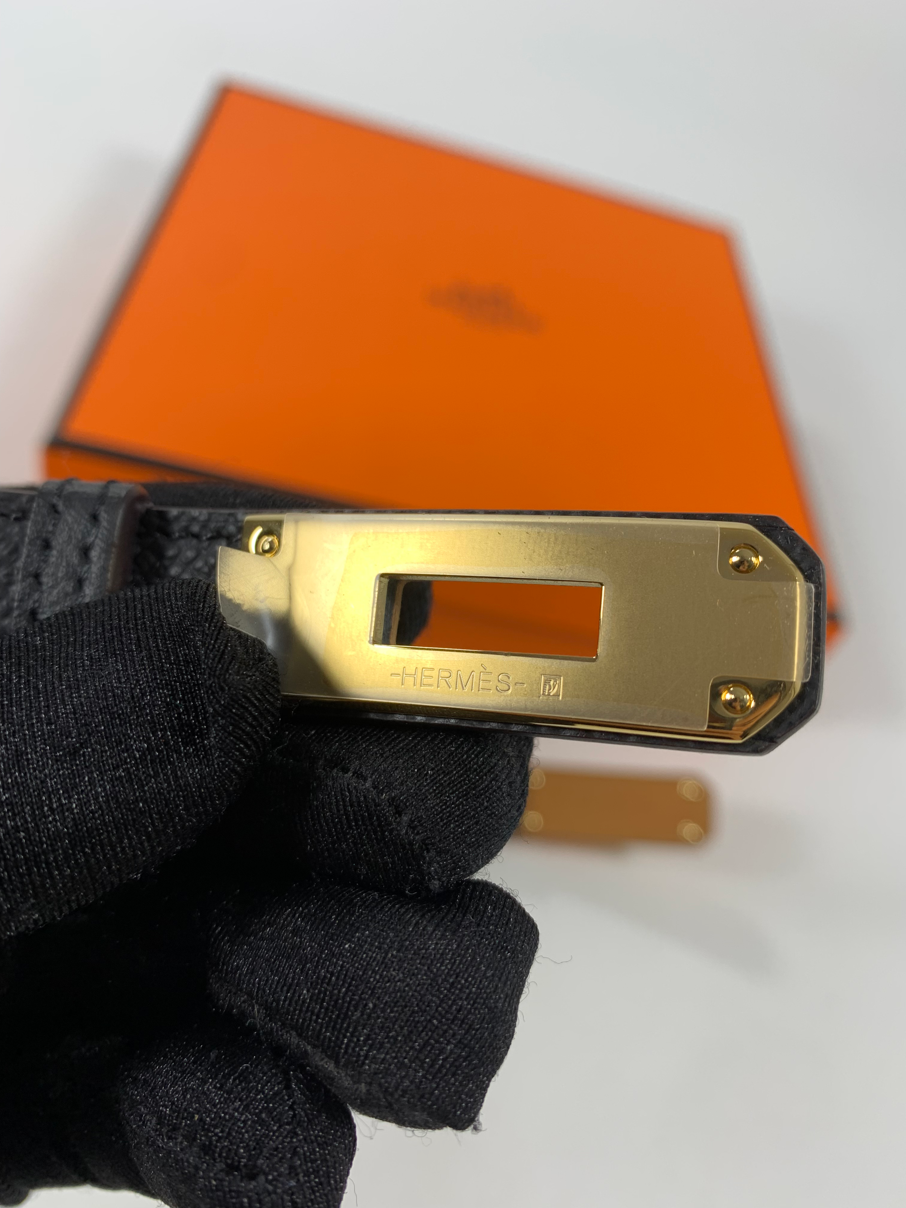 Noir Kelly 18 Belt With Gold Plated