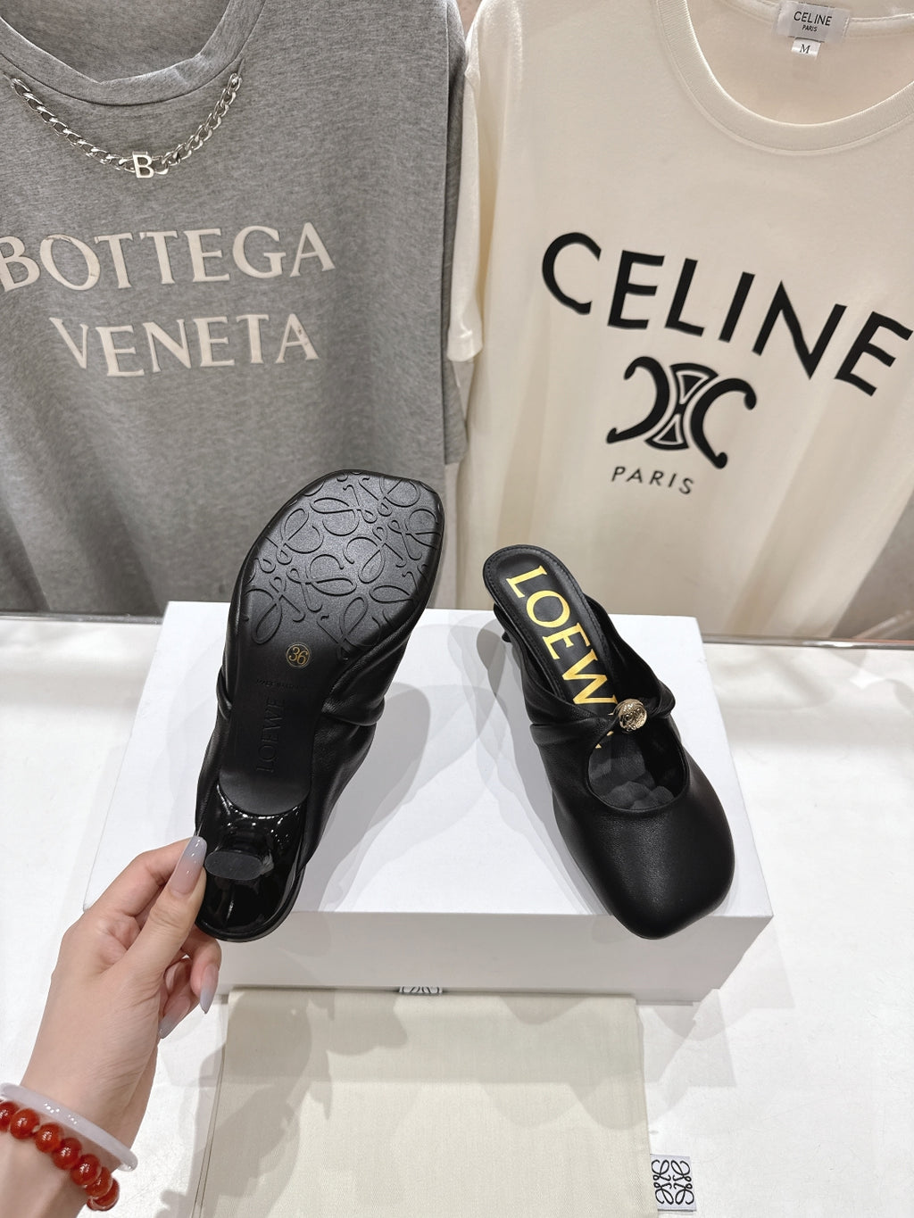 Black Pebble Soft Mule