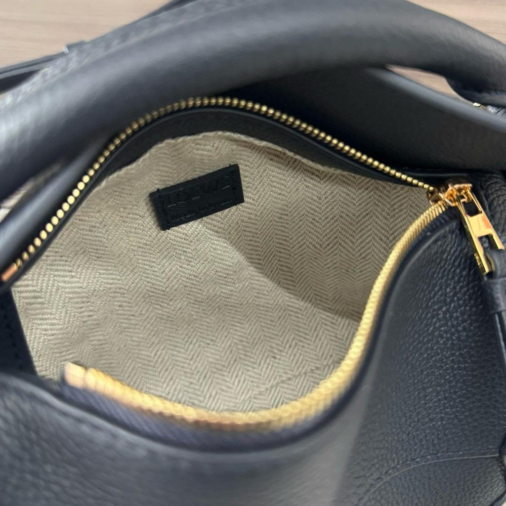 Deep Navy LP Mini Leather Shoulder Bag