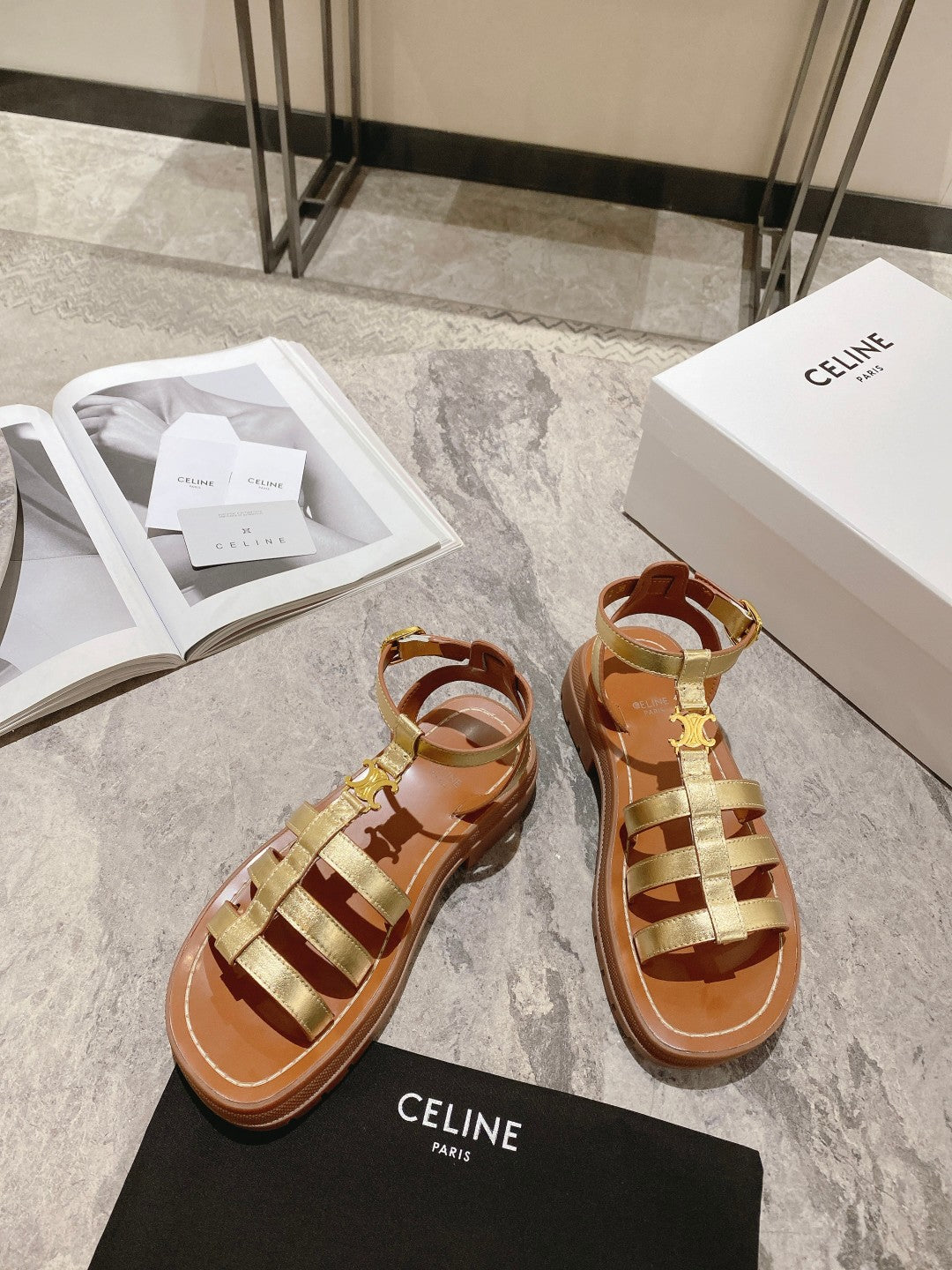 Gold CG sandal