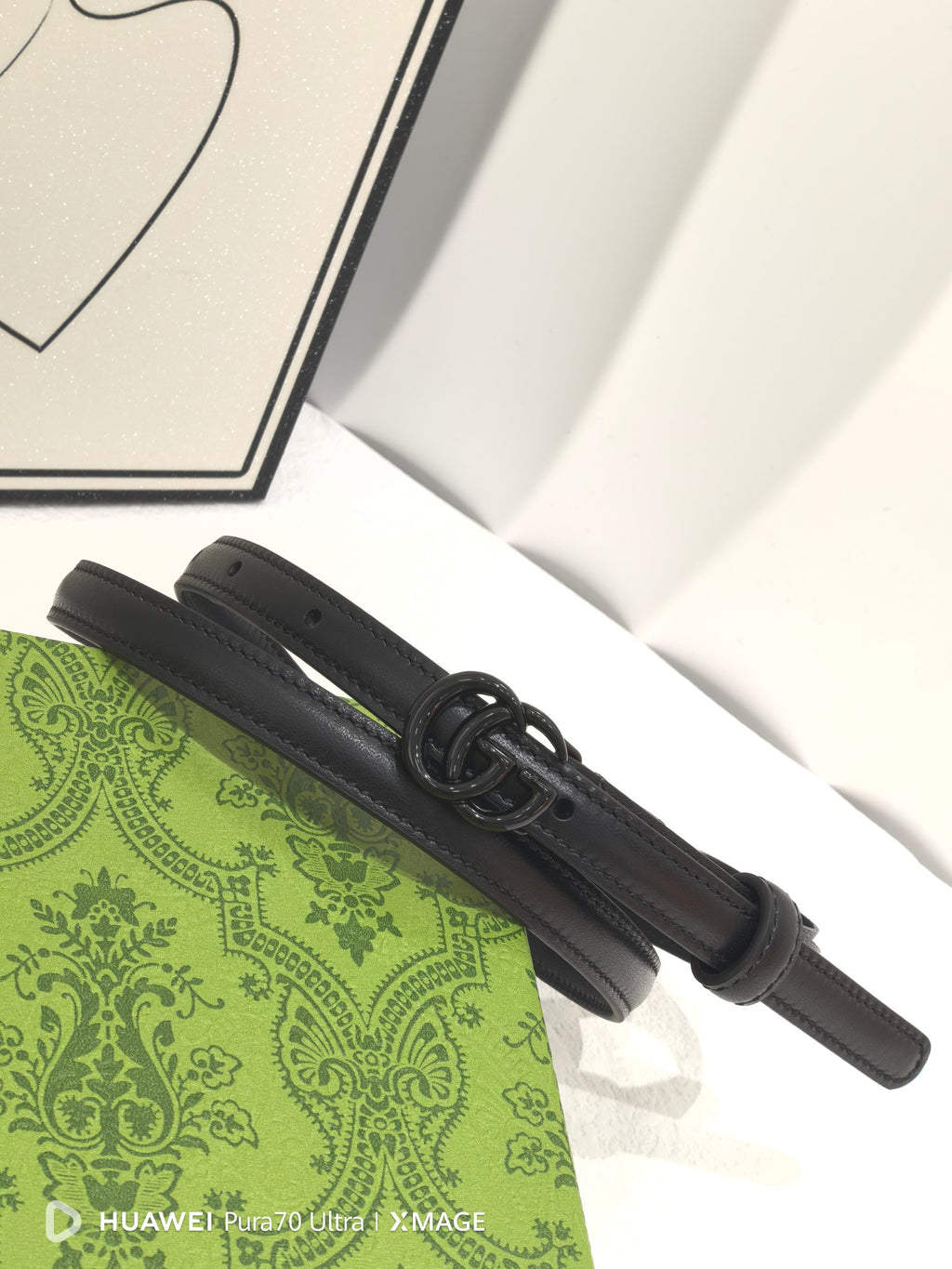 Black Marmont Thin Belt