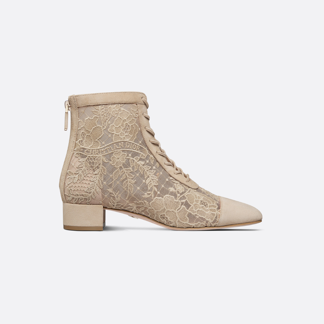 Sand Mesh & Suede ND Ankle Boot