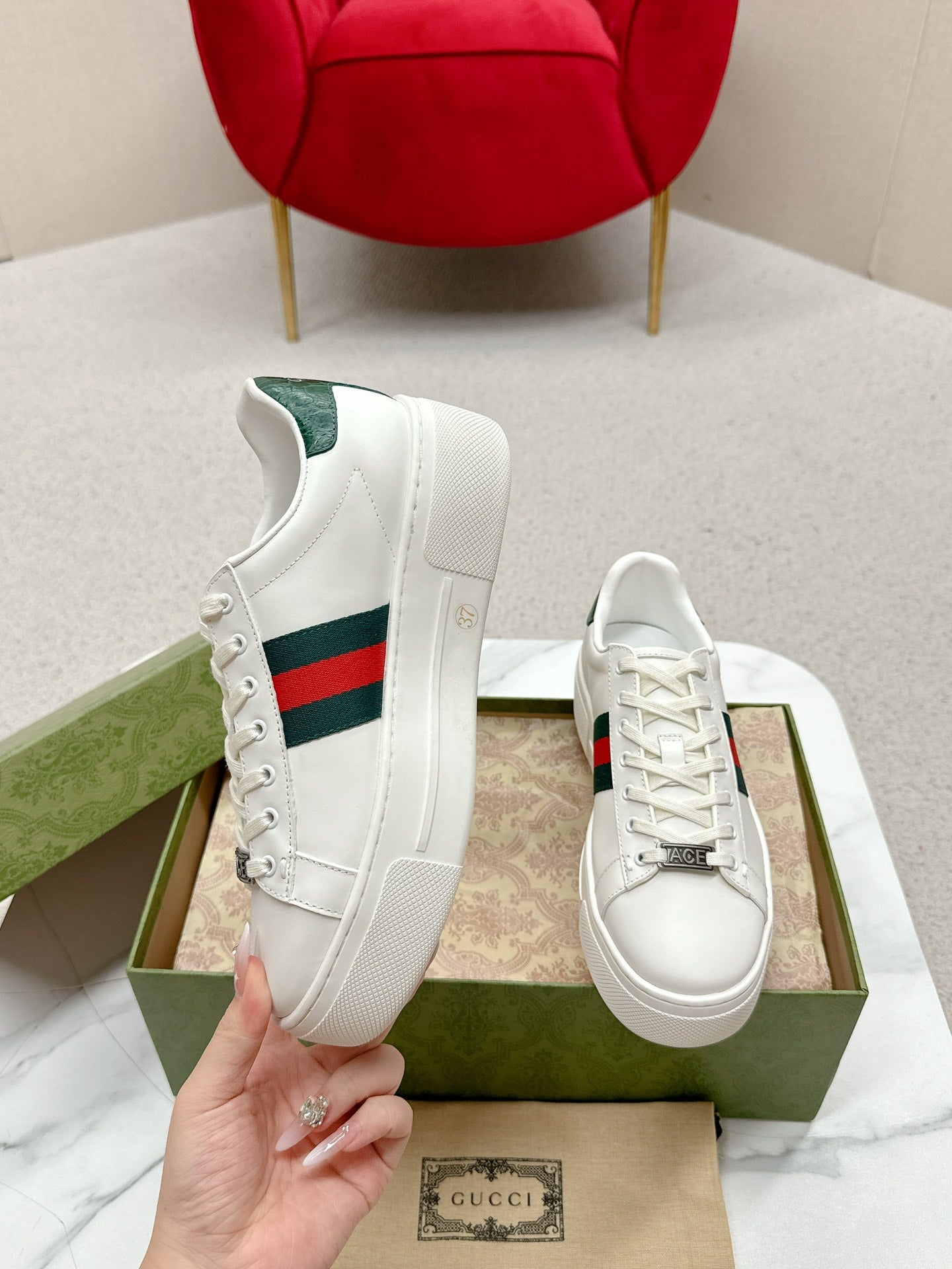 Men's White Ace Sneaker