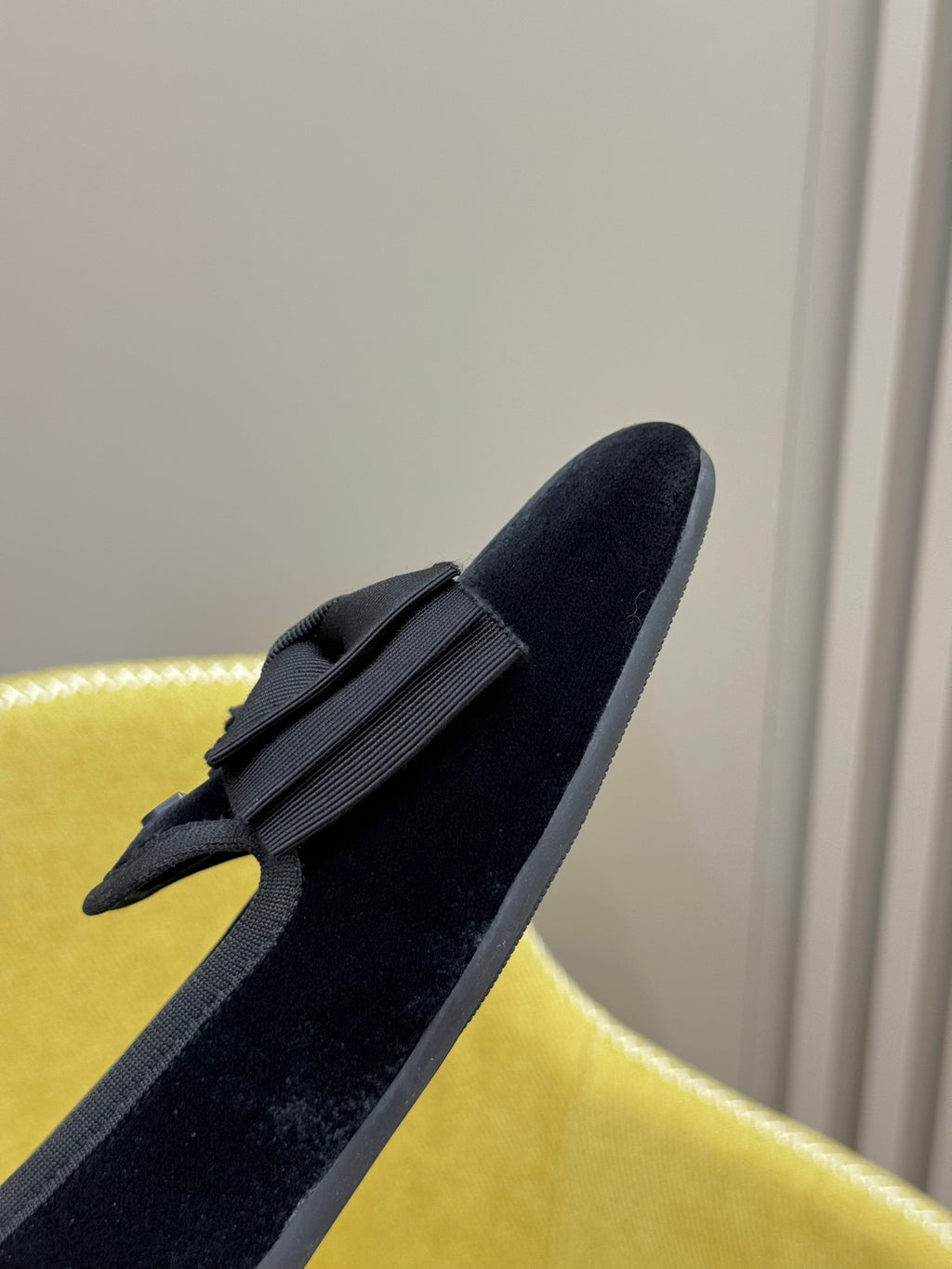 Black Velvet Slippers