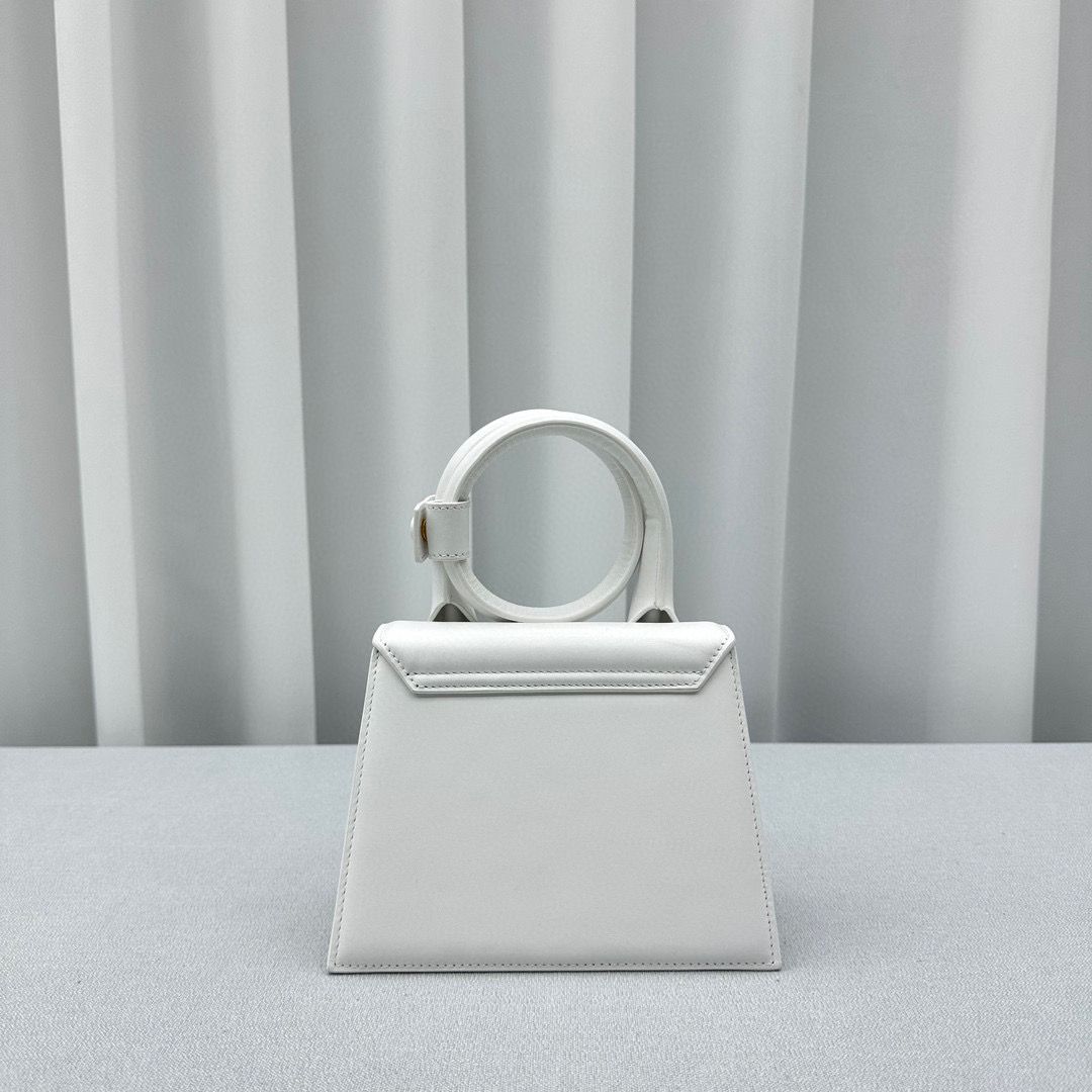 White LC Noeud Coiled Handbag