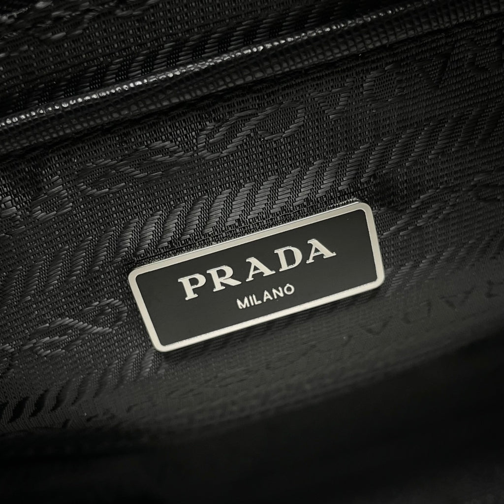 Black Re-Nylon Shoulder Bag