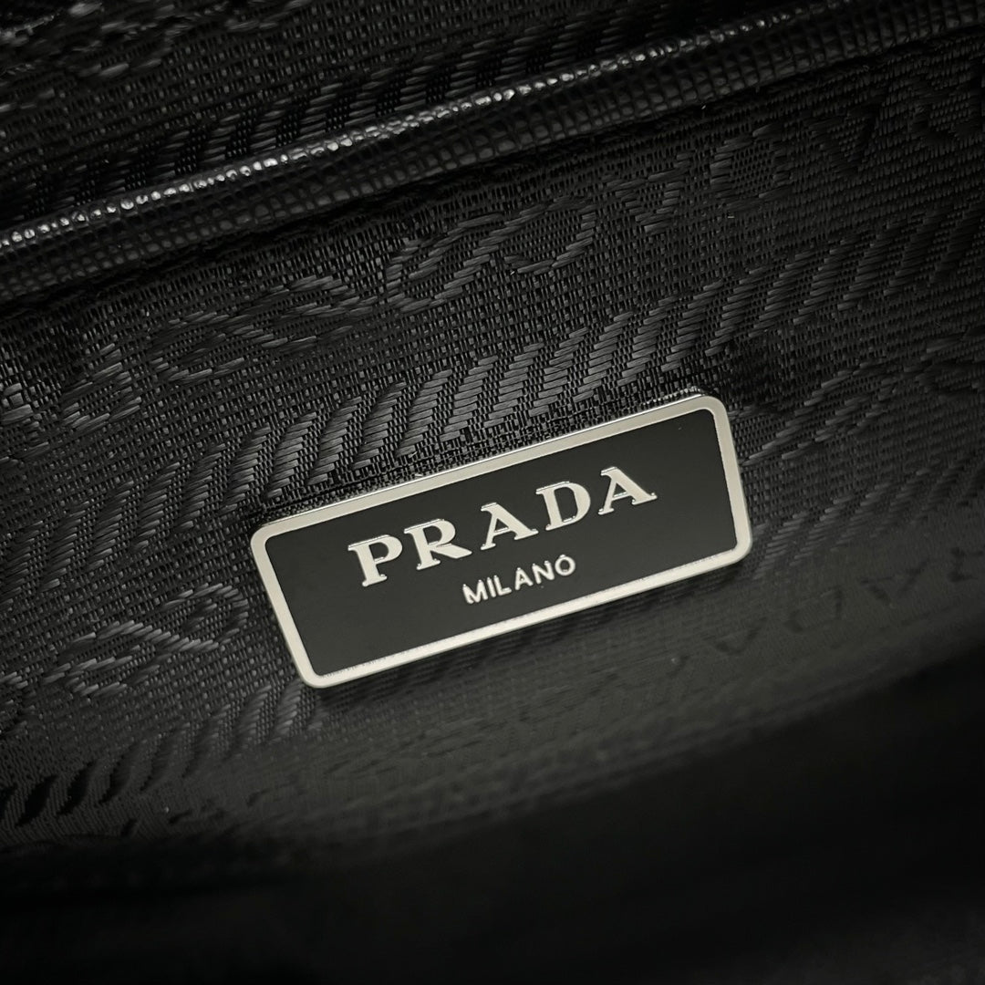 Black Re-Nylon Shoulder Bag