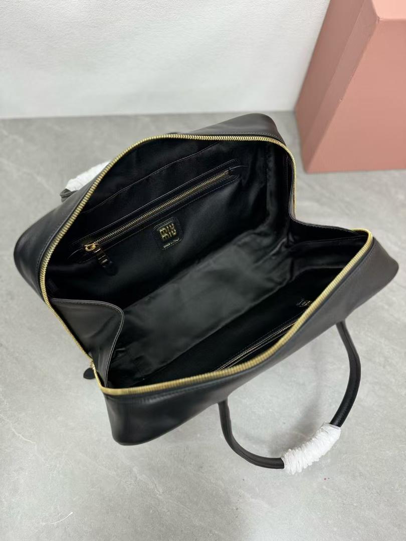 Black Leather Beau Bag