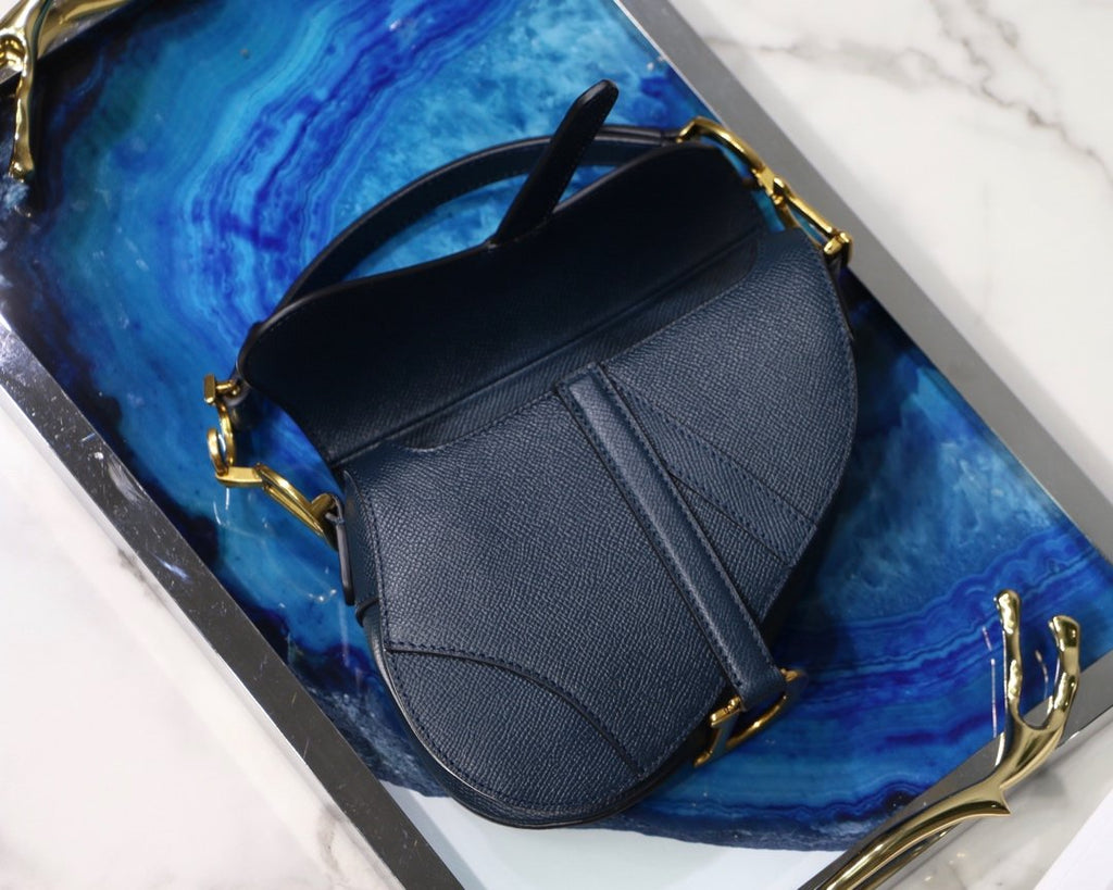 Blue DS calfskin bag