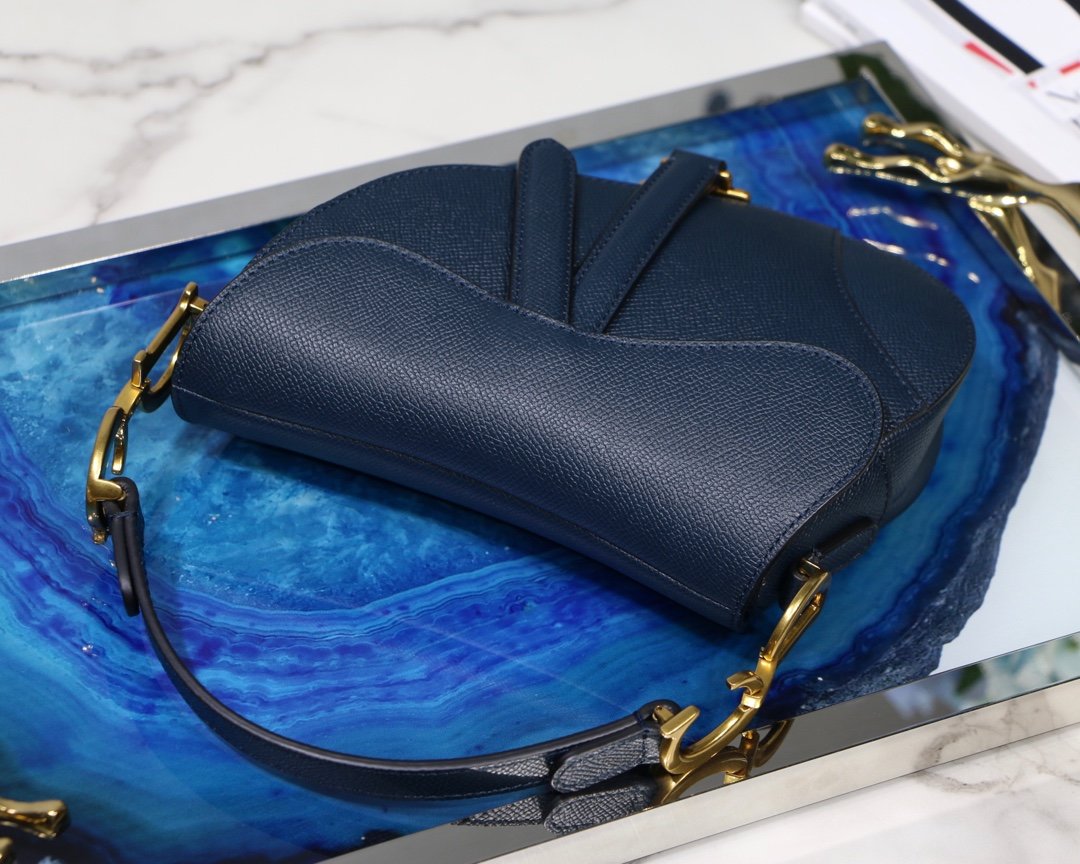 Blue DS calfskin bag