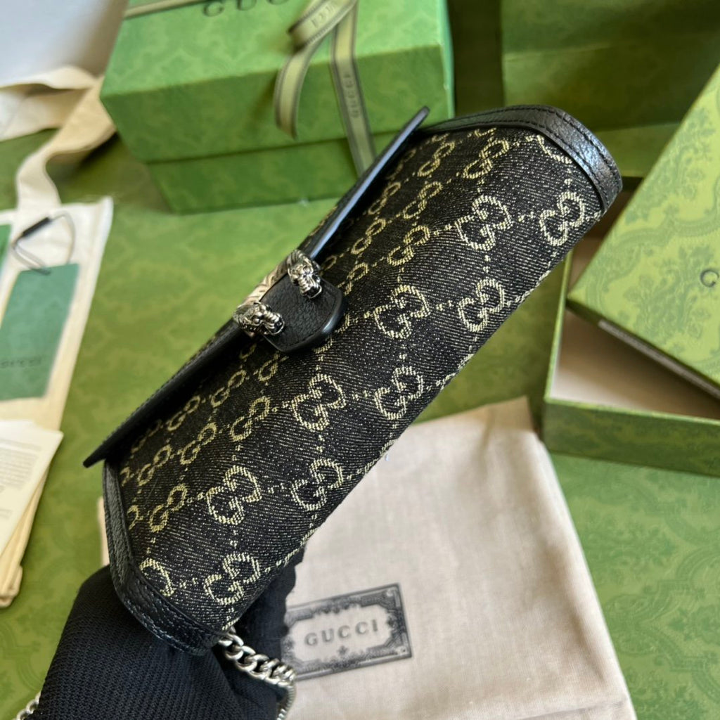 Black DG supreme chain wallet