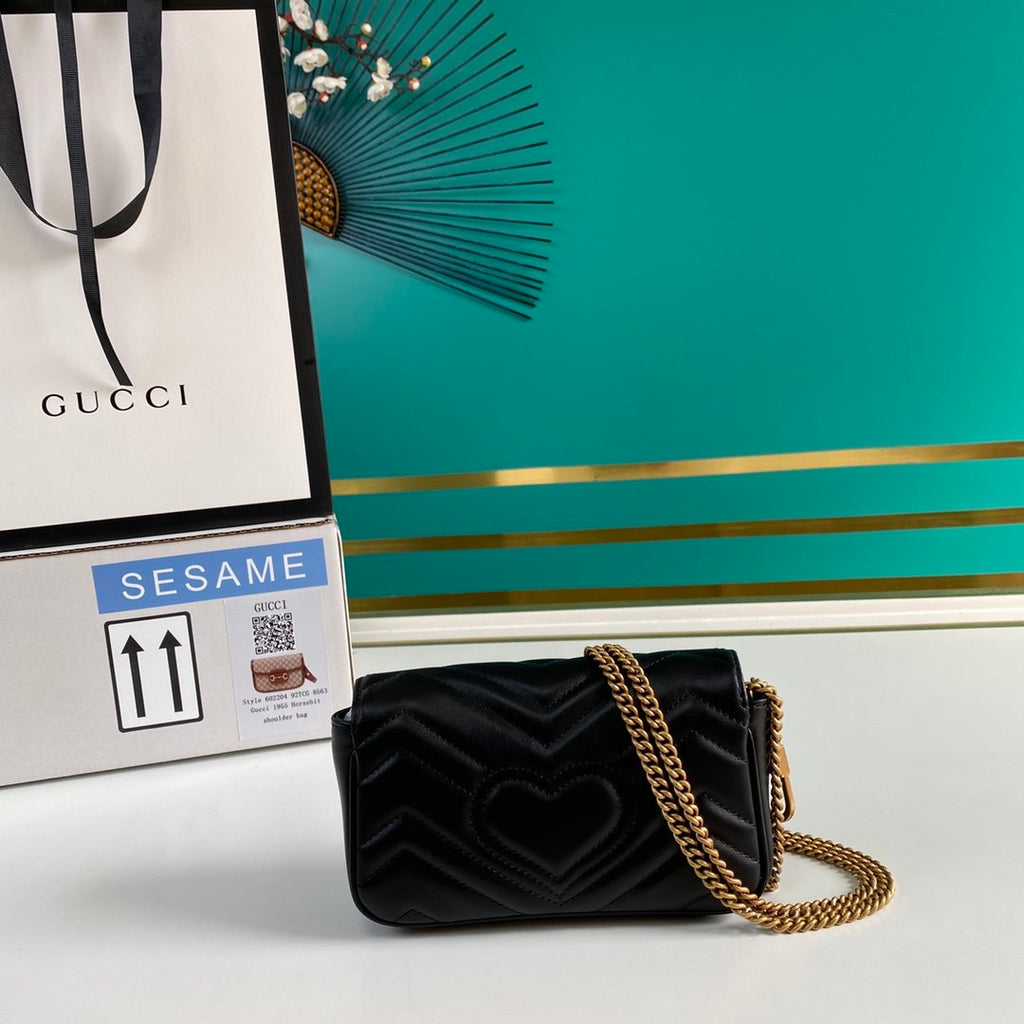 Black GM super mini shoulder bag