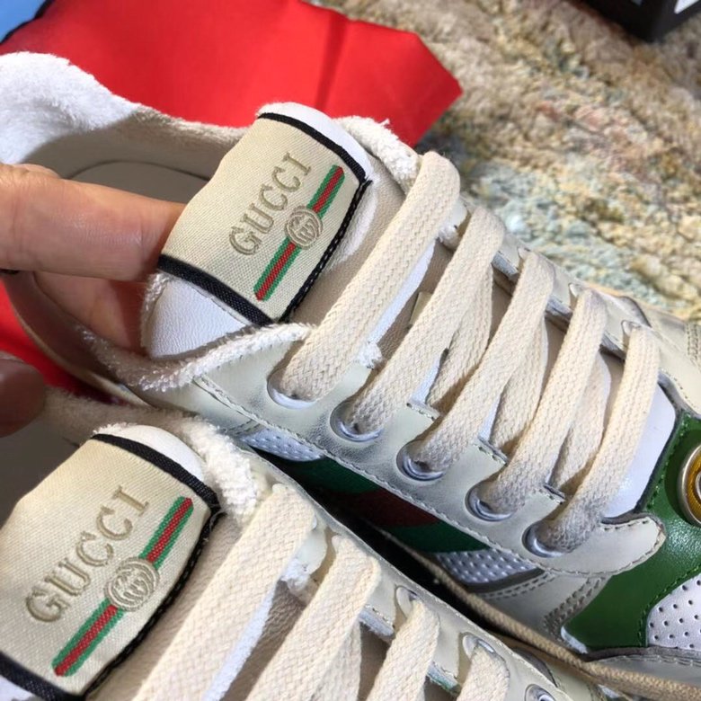 Women's off-white GS canvas-trimmed leather sneakers