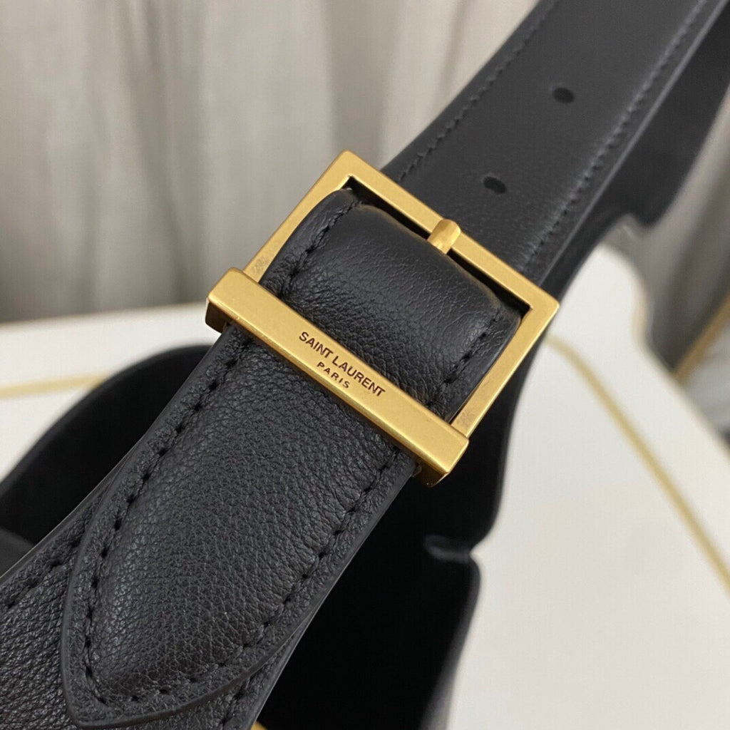 Black Le 5 à 7 Small Leather Shoulder Bag