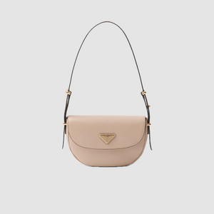 Travertine PA Leather Shoulder Bag With Flap