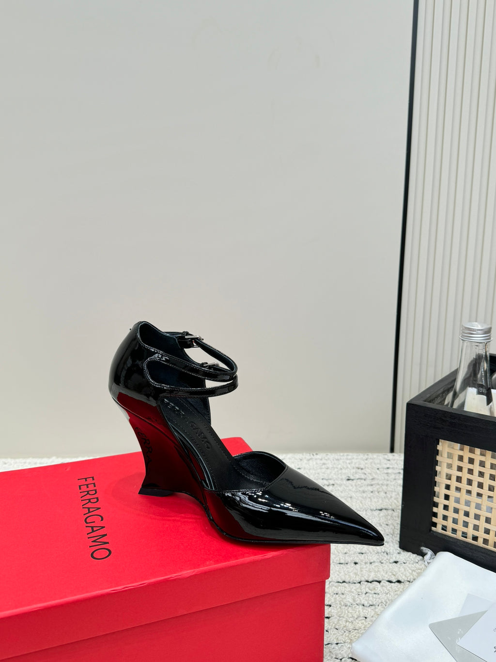 Black Pump With Wedge Heel