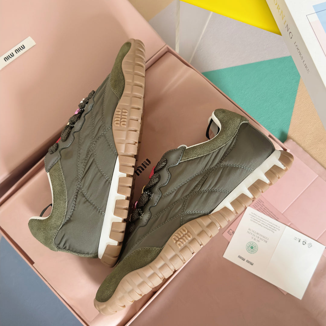 Loden Green Tyre Sneakers