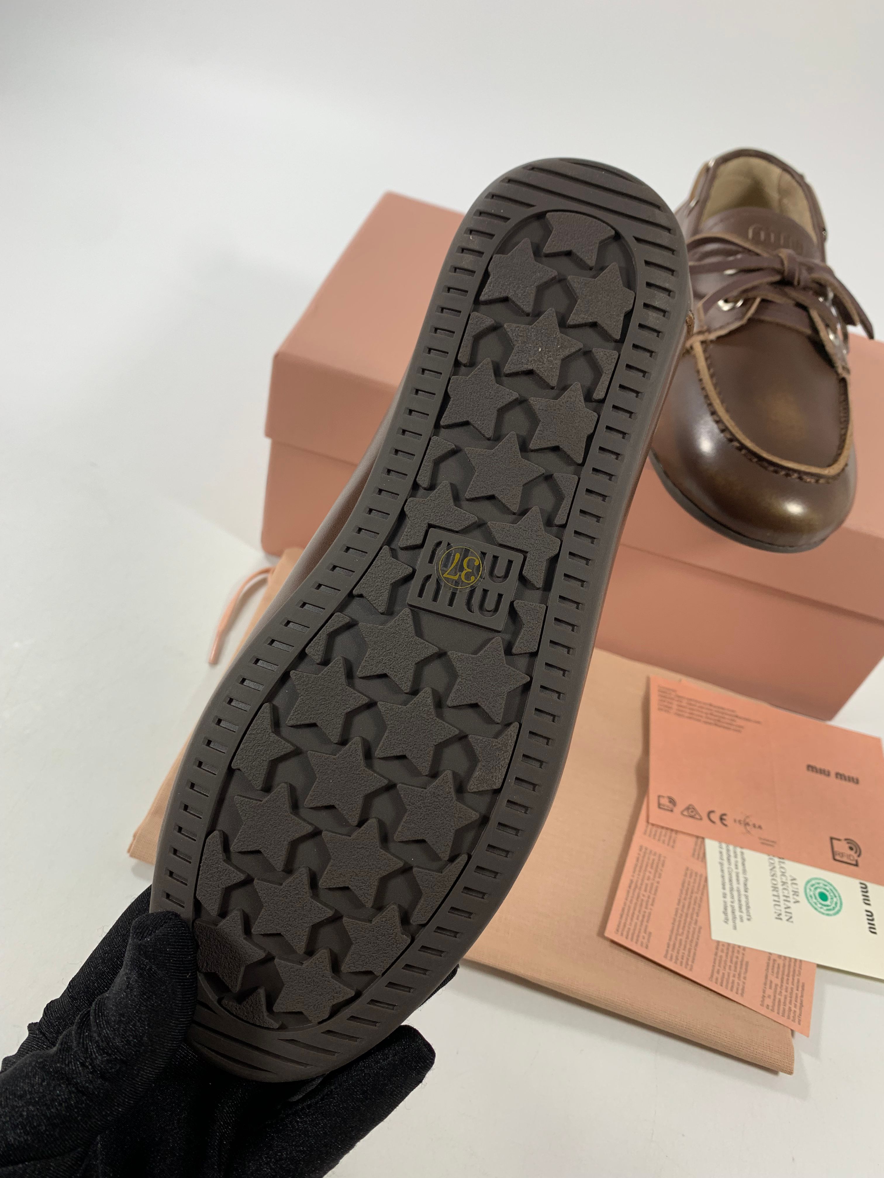 Sienna Unlined Bleached Leather Loafers