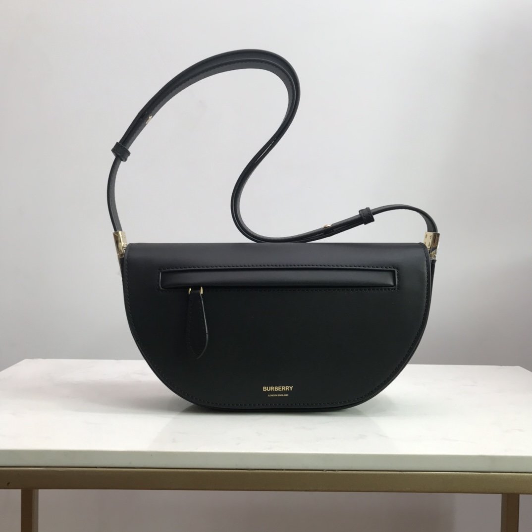 Black small leather BO bag