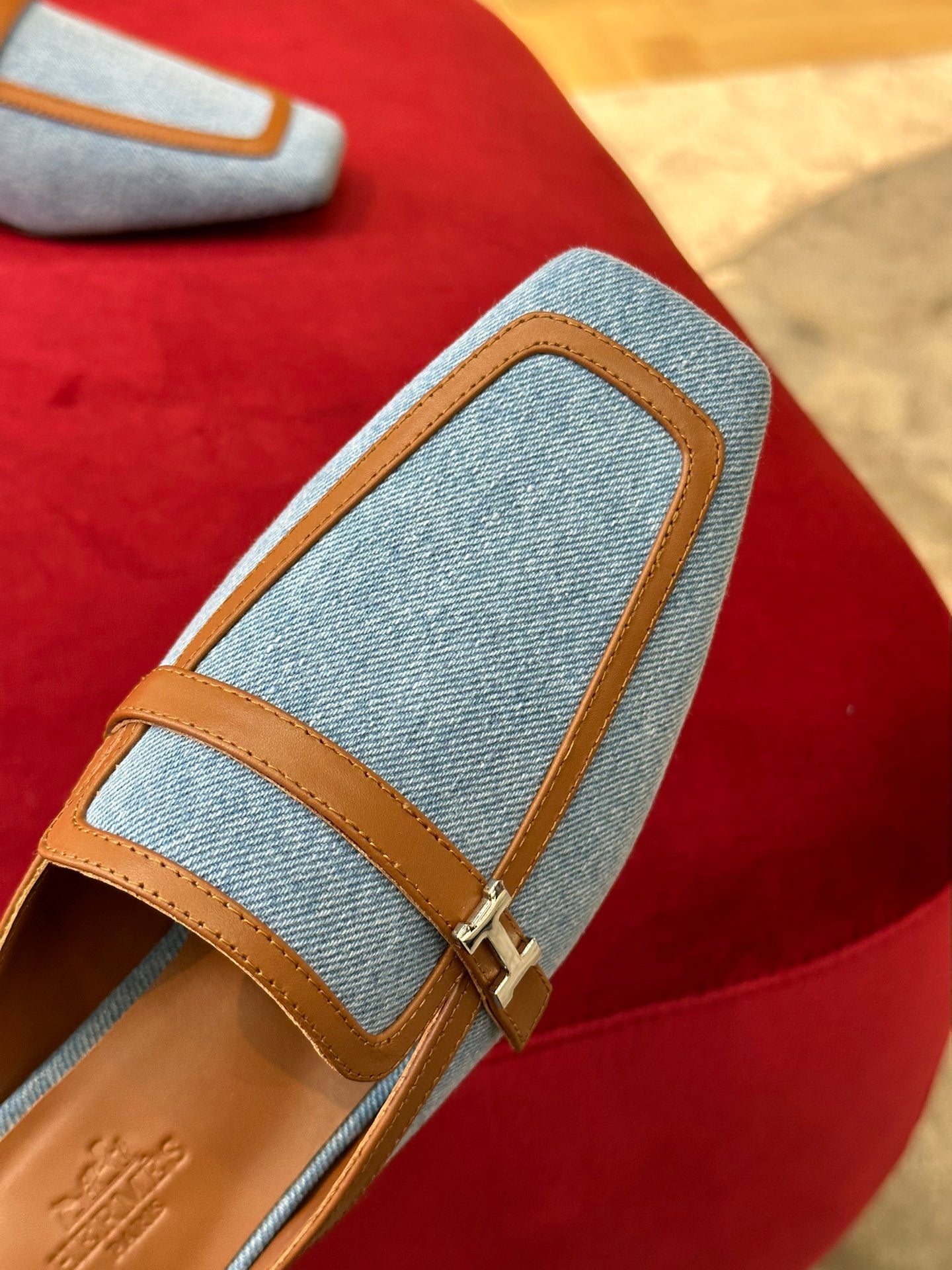 Bleu Clair & Naturel HG mule