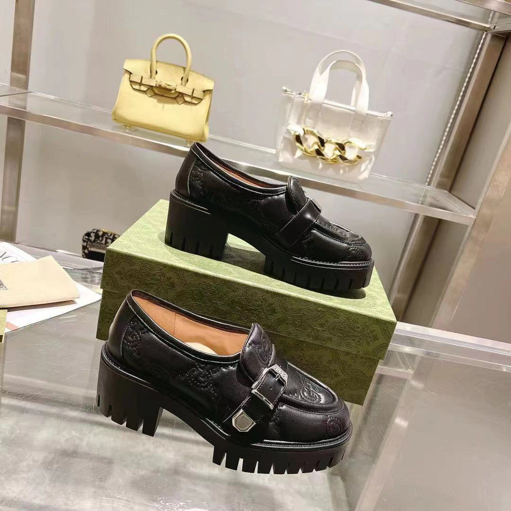 Black G Matelassé loafer