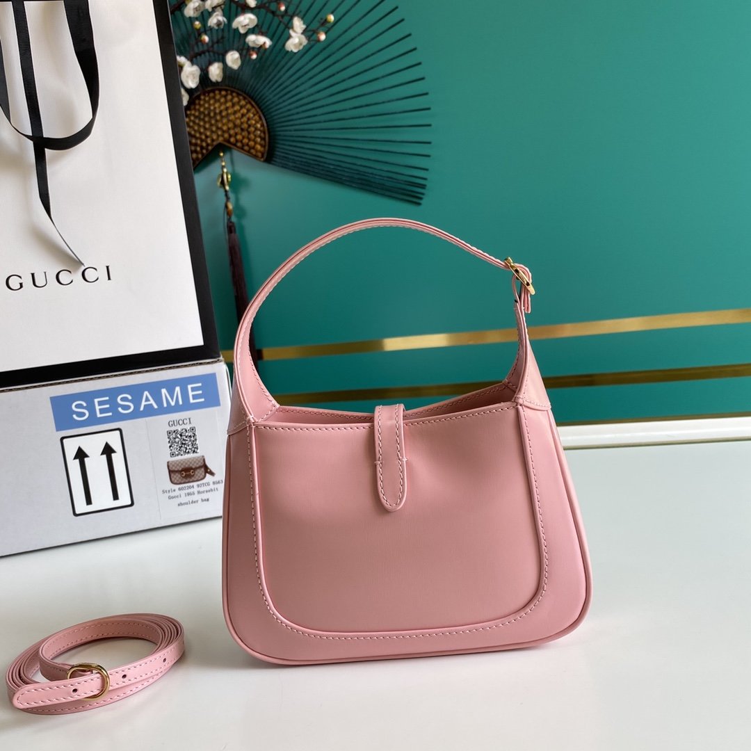 Light pink GJ 1961 mini shoulder bag