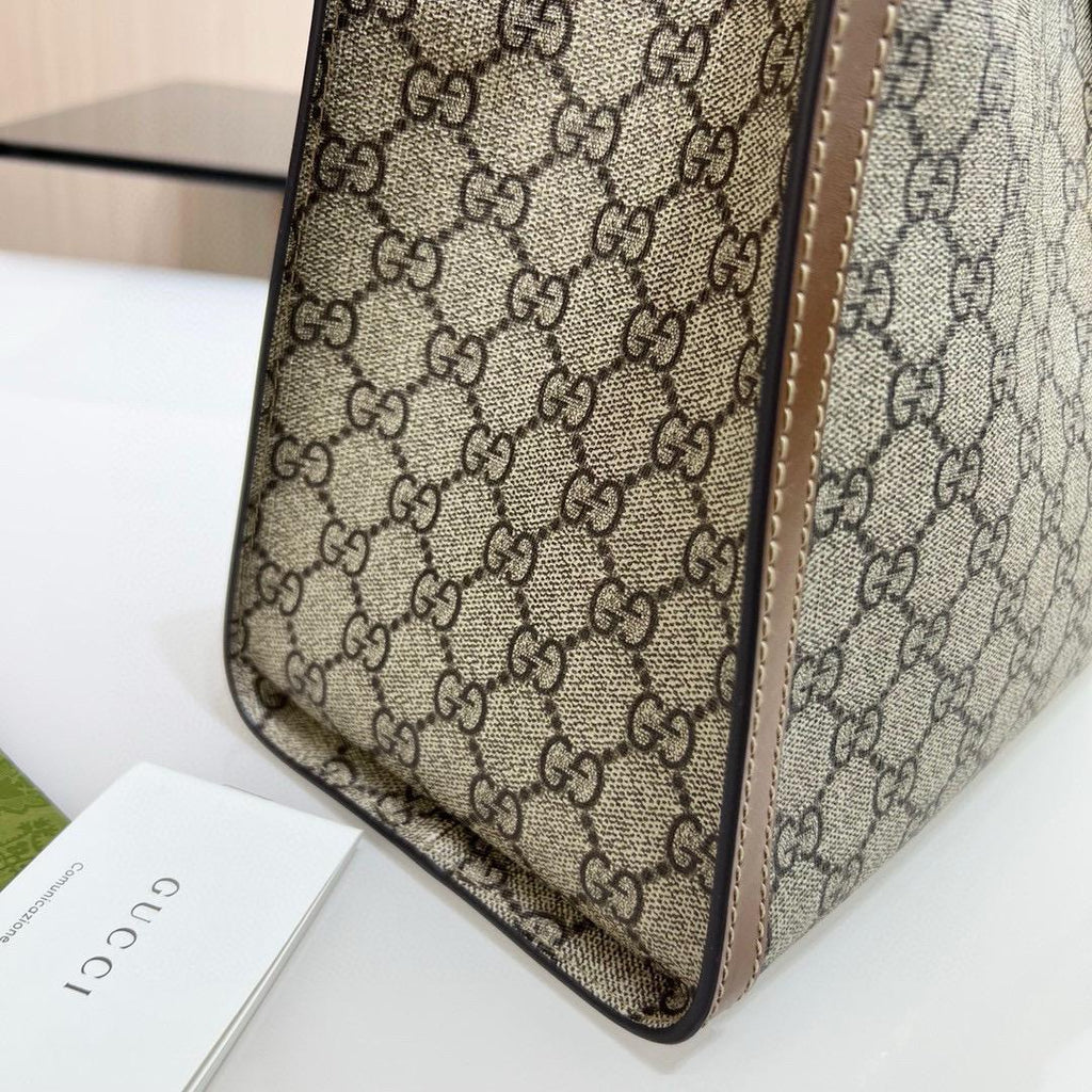 Beige/Brown GP Medium Shoulder Bag